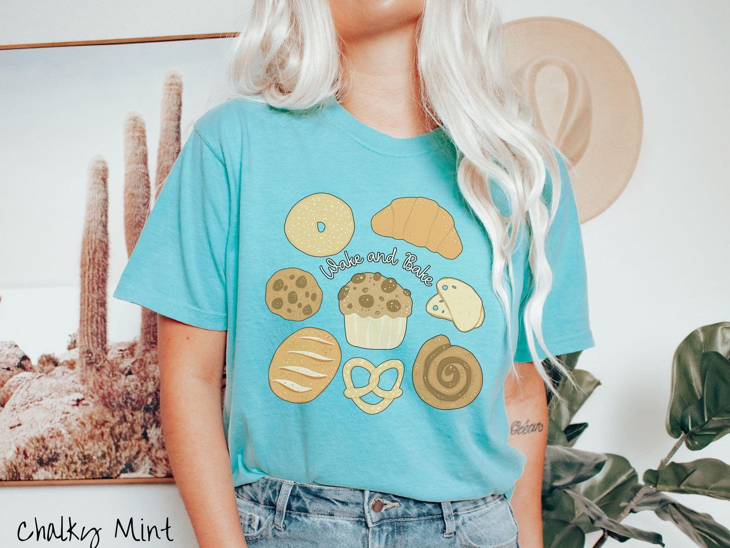 The Wake and Bake Sourdough Food Comfort Colors Shirt, Pun Sourdough Tee, Bread Maker Gift T-Shirt, Funny Baking Tee, Homesteading