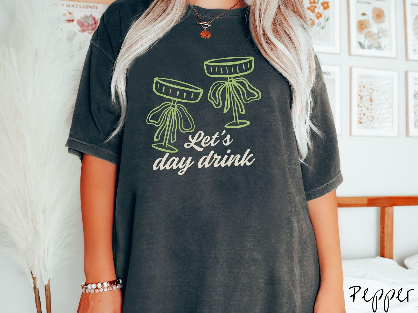 Let's Day Drink St Patrick's Day Espresso Martini Comfort Colors Shirt, St Patty's Day Cheers Tee, Coquette Bows Tshirt, Girly St Patrick