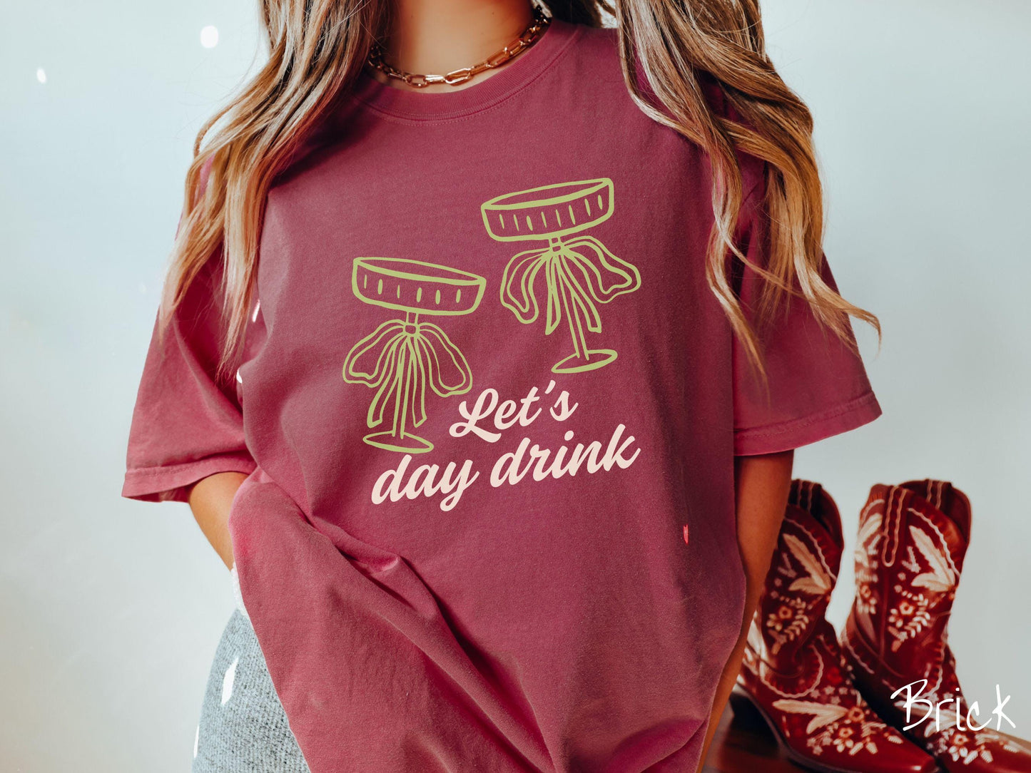 Let's Day Drink St Patrick's Day Espresso Martini Comfort Colors Shirt, St Patty's Day Cheers Tee, Coquette Bows Tshirt, Girly St Patrick