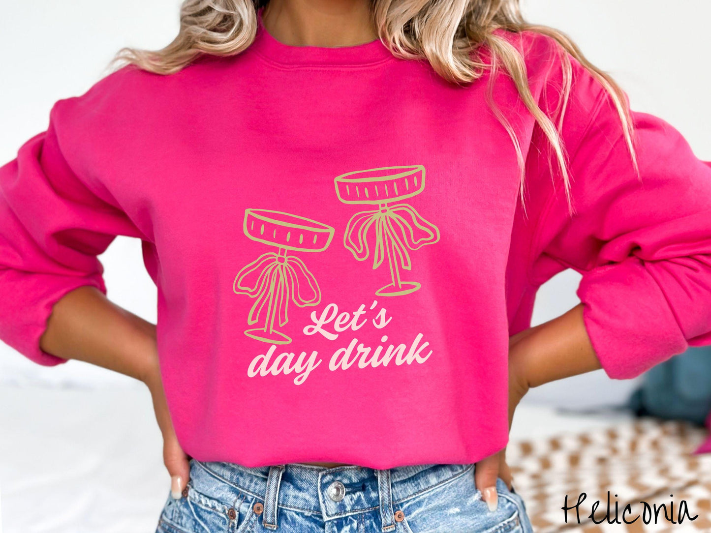 Let's Day Drink St Patrick's Day Sweatshirt, Girly Espresso Martinis Sweater, Coquette Preppy St Patty's Day Tee, College Sweatshirt