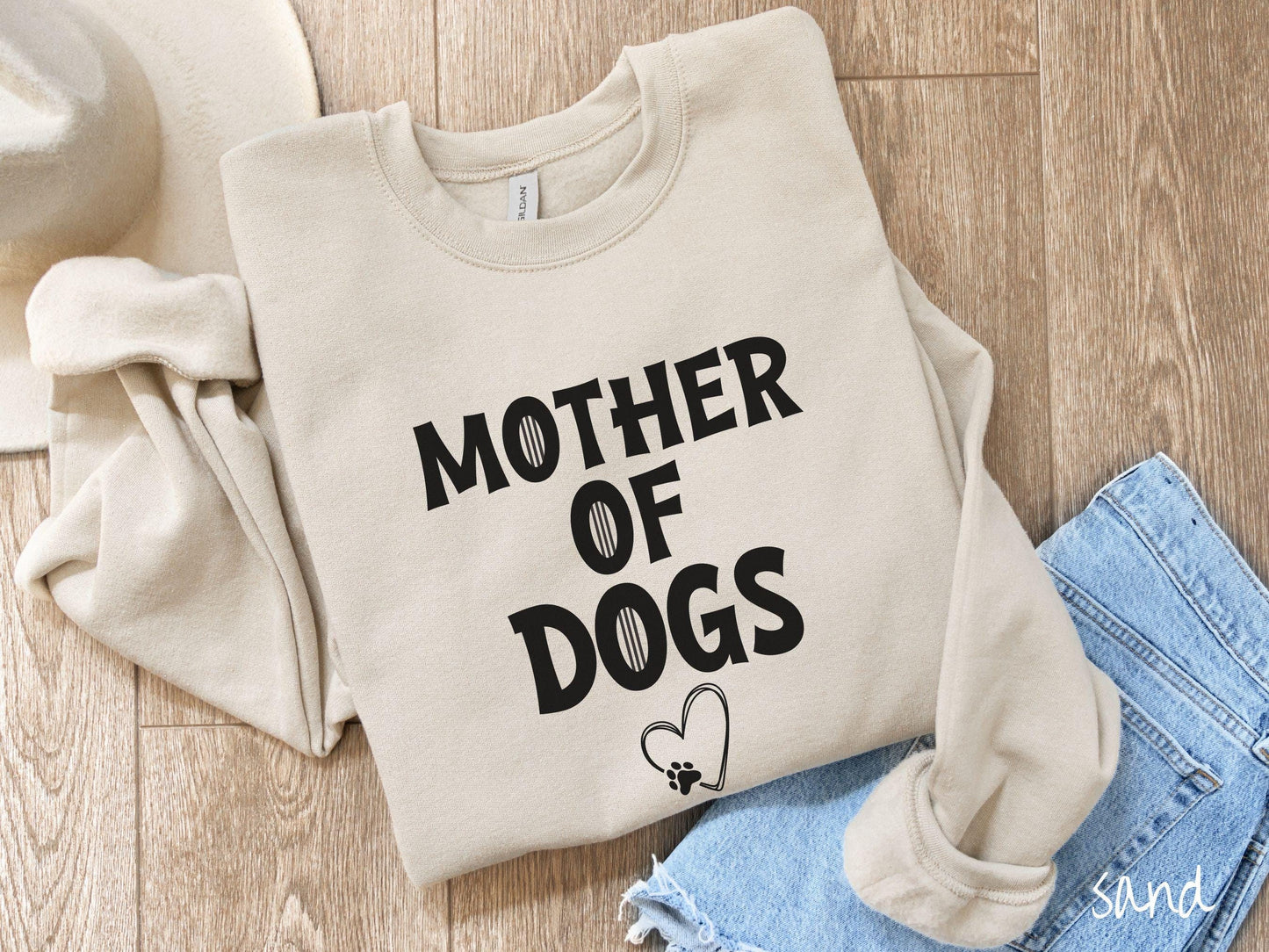The Mother of Dogs Gildan Sweatshirt, Gift This Motherly Dog Sweatshirt to the Dog Loving Mama in Your Life!