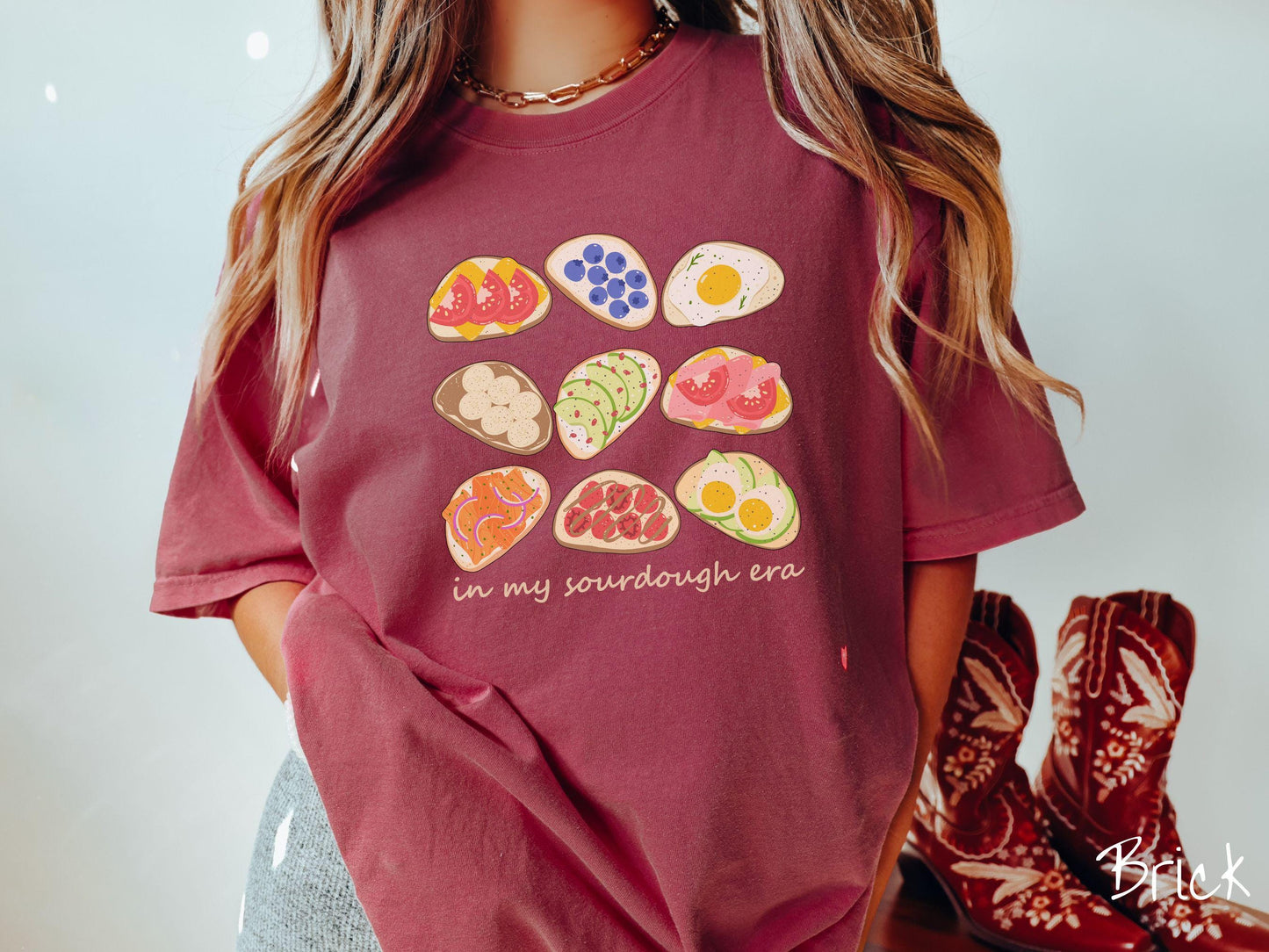 In My Sourdough Era Toast Comfort Colors Shirt, Breakfast Toast, Food Shirt, Bread Maker Gift T-Shirt, Funny Baking Tee, Punny Shirt