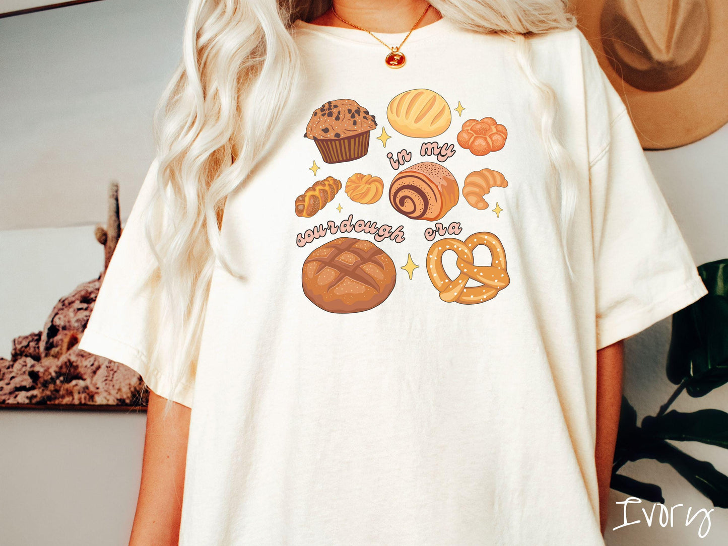 The Baked Good In My Sourdough Era Comfort Colors Shirt, Pun Sourdough Tee, Bread Maker Gift T-Shirt, Funny Baking Tee, Homesteading Tee