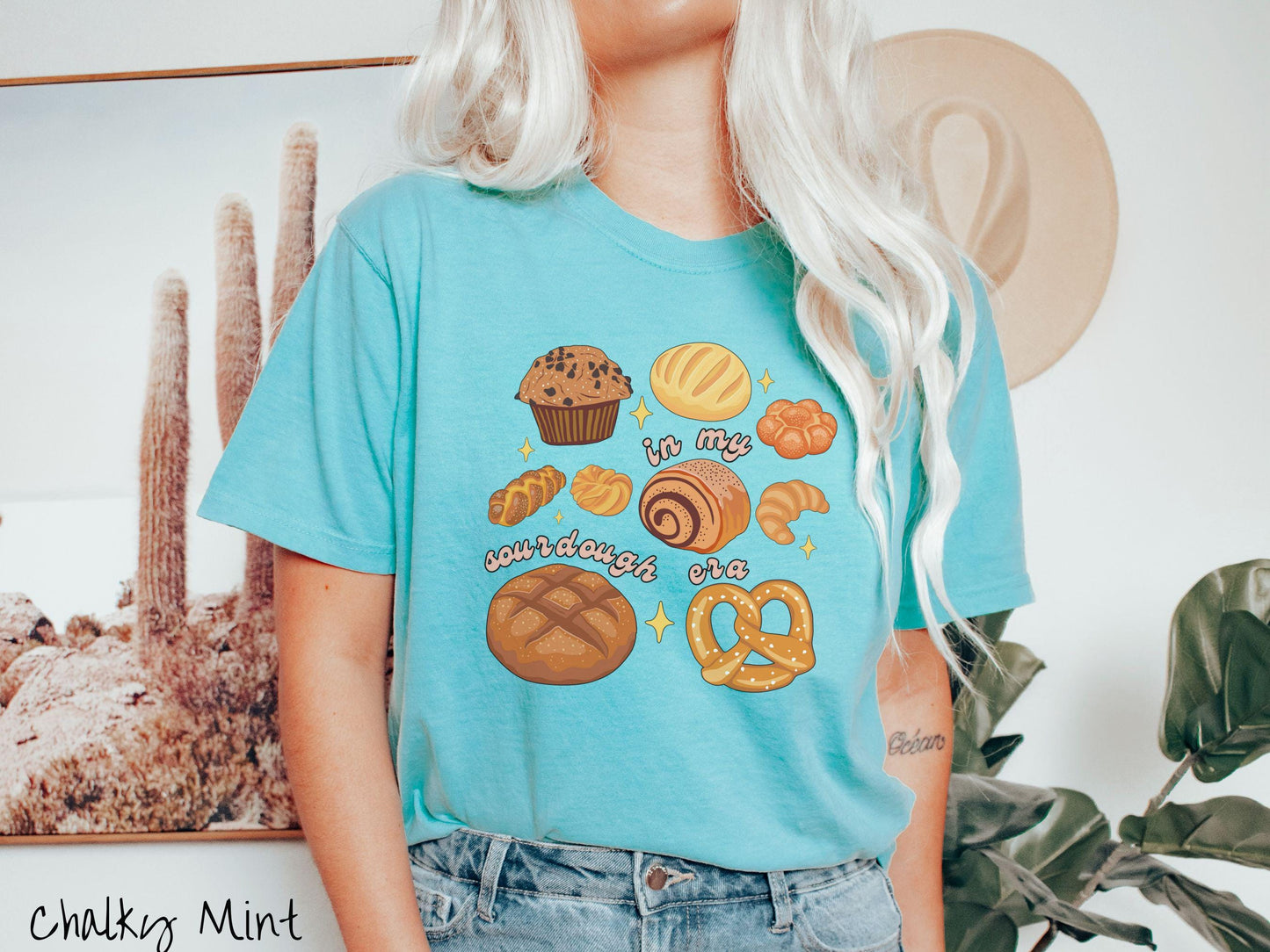 The Baked Good In My Sourdough Era Comfort Colors Shirt, Pun Sourdough Tee, Bread Maker Gift T-Shirt, Funny Baking Tee, Homesteading Tee