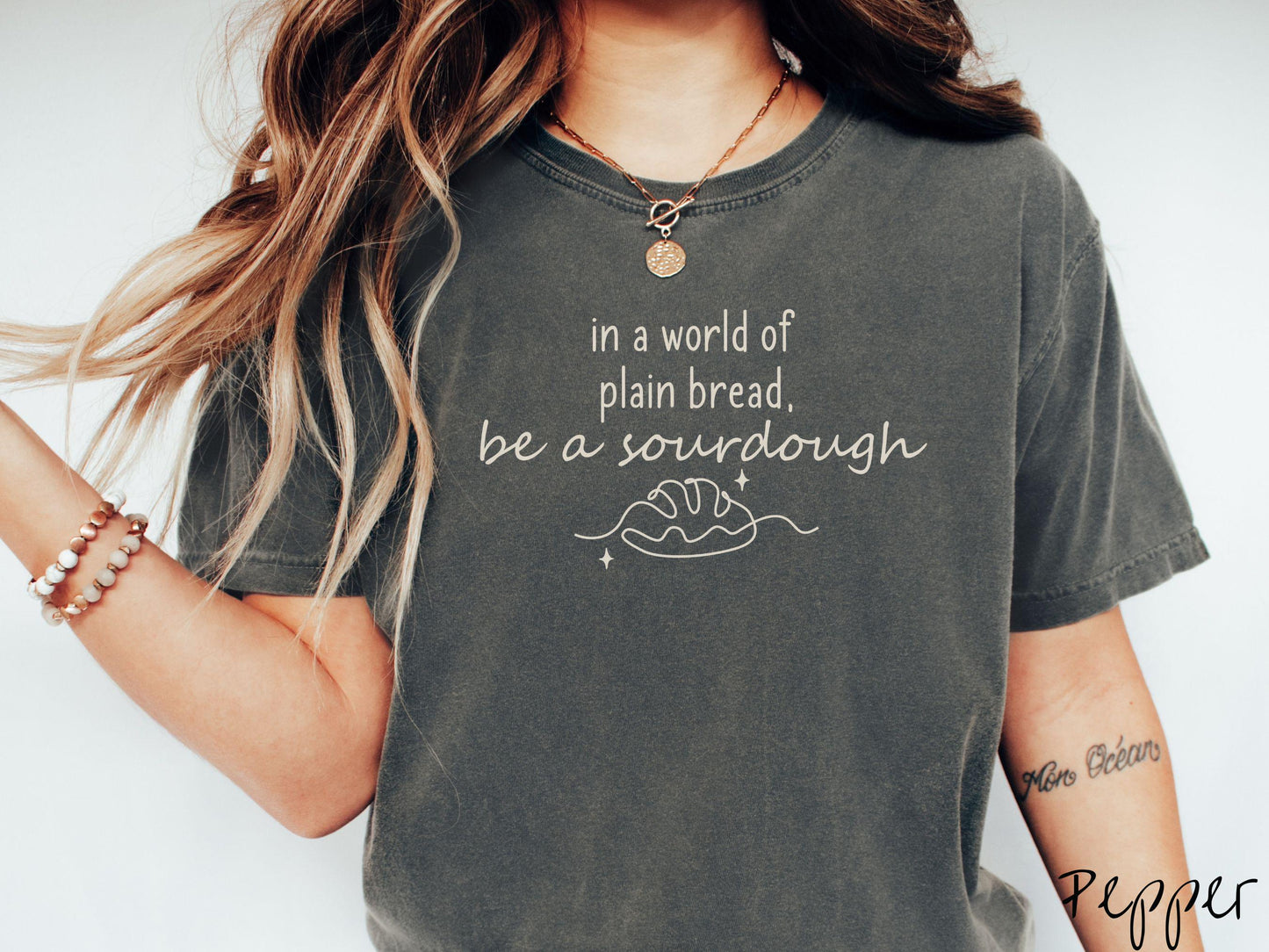 In a World of Plain Bread be a Sourdough Comfort Colors Shirt, Pun Sourdough Tee, Bread Maker Gift T-Shirt, Funny Baking Tee, Homesteading
