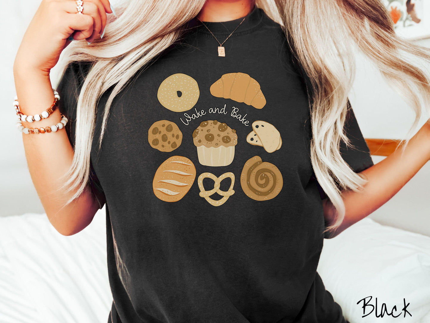 The Wake and Bake Sourdough Food Comfort Colors Shirt, Pun Sourdough Tee, Bread Maker Gift T-Shirt, Funny Baking Tee, Homesteading