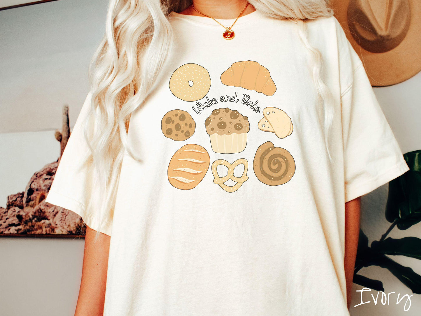 The Wake and Bake Sourdough Food Comfort Colors Shirt, Pun Sourdough Tee, Bread Maker Gift T-Shirt, Funny Baking Tee, Homesteading