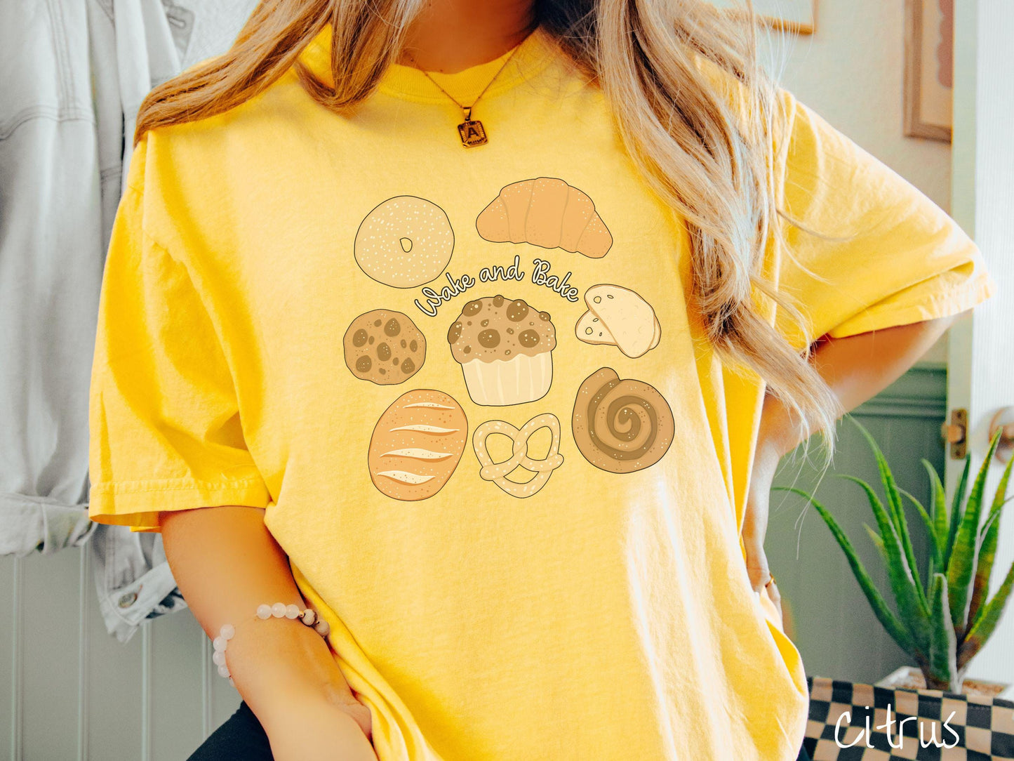 The Wake and Bake Sourdough Food Comfort Colors Shirt, Pun Sourdough Tee, Bread Maker Gift T-Shirt, Funny Baking Tee, Homesteading