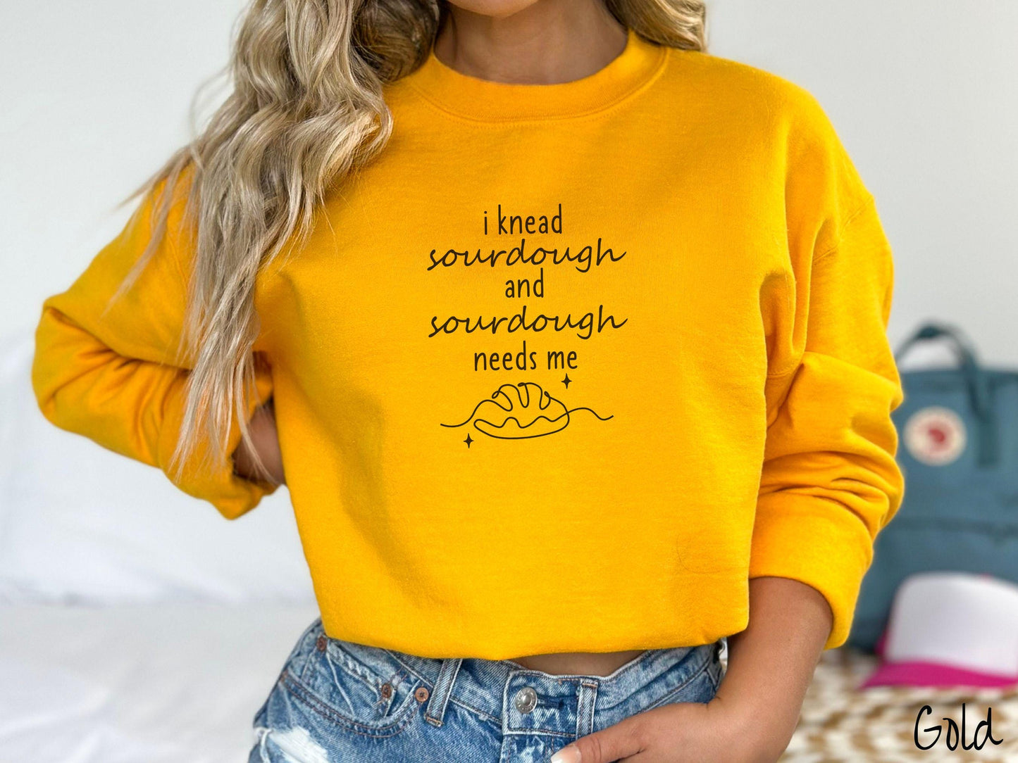 The I Knead Sourdough and Sourdough Needs Me Sweatshirt, Baked Goods Sweater, Foodie Gift, Pun Shirt, Sourdough Starter, Minimalistic