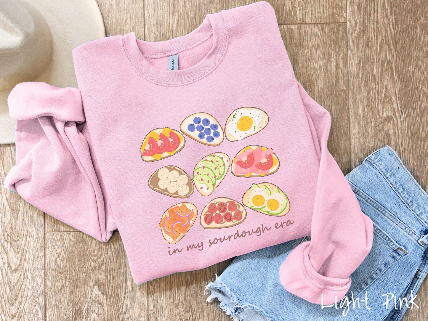 The Sourdough Toast Grid Sweatshirt, Baked Goods Sweater, Foodie Gift, Pun Shirt, Sourdough Starter, Breakfast Food Sweater