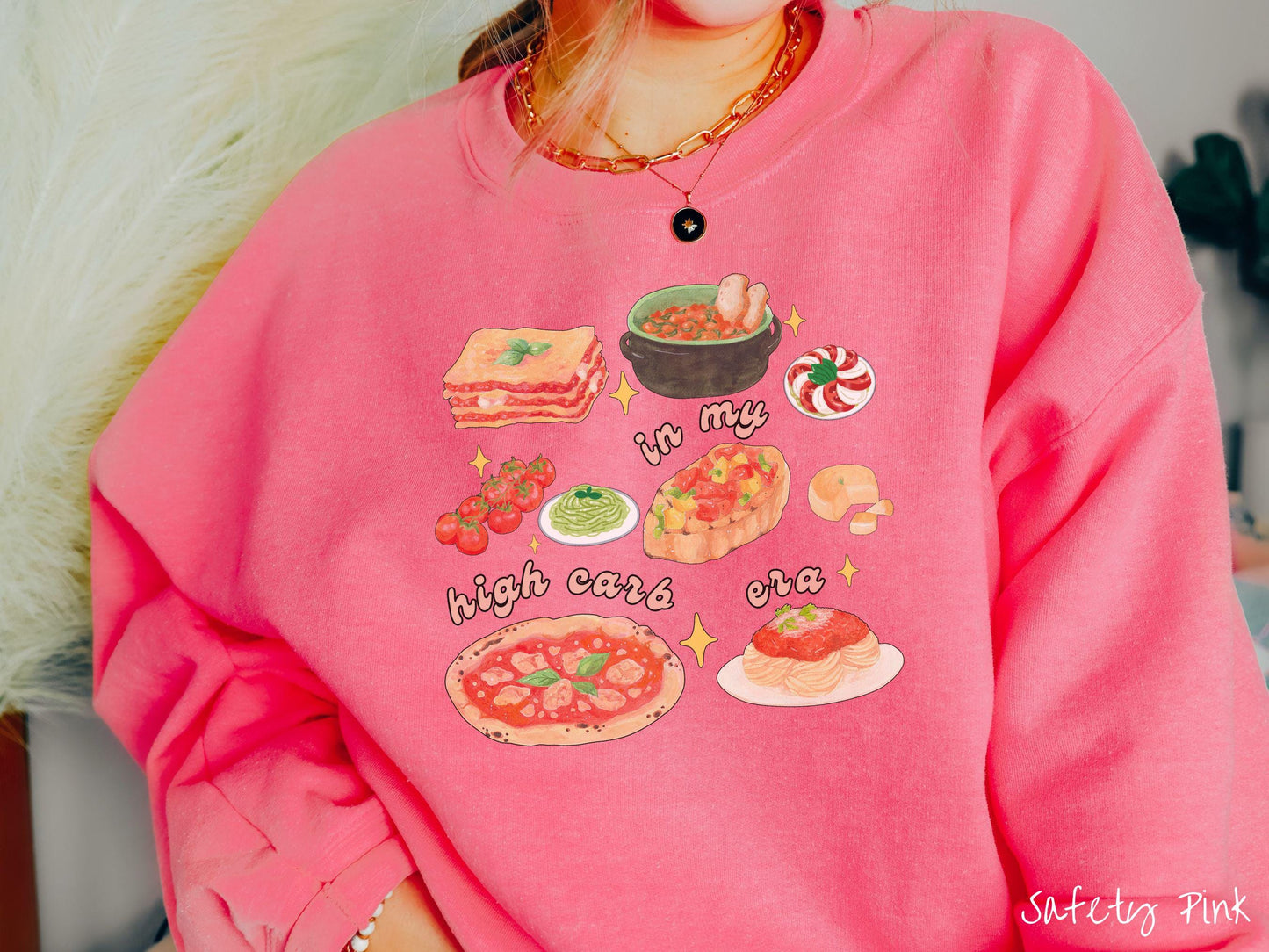 The In My High Carb Era Sweatshirt, Carbohydrates Sweater, Italian Food Shirt, Funny Pasta Pun Sweatshirt, Foodie Gift, Food Lover