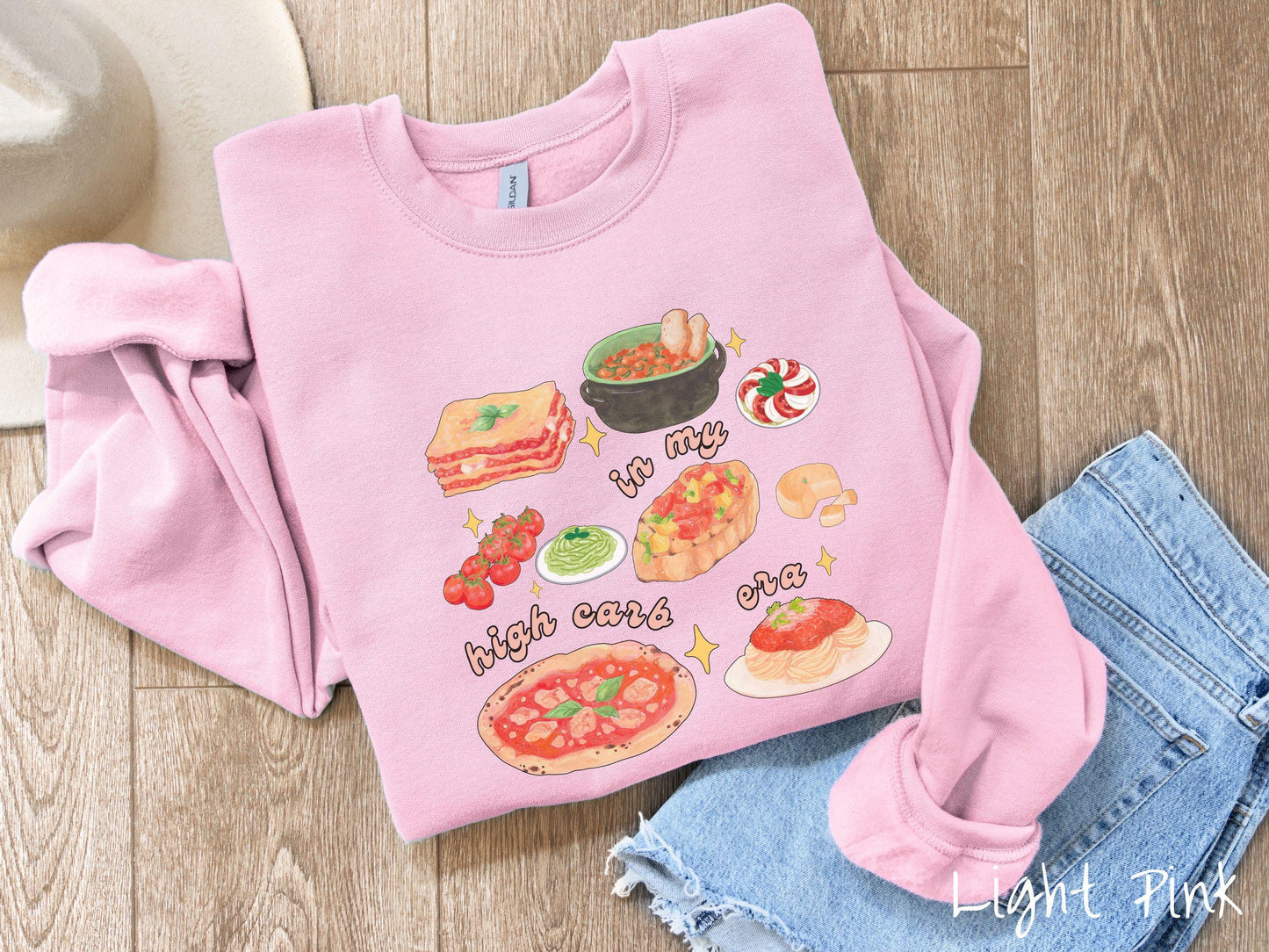 The In My High Carb Era Sweatshirt, Carbohydrates Sweater, Italian Food Shirt, Funny Pasta Pun Sweatshirt, Foodie Gift, Food Lover