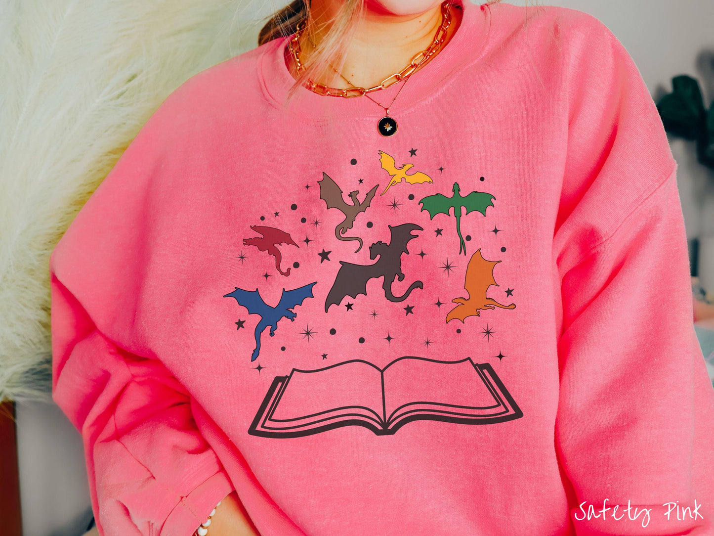 The Dragon Riders Magic Book Sweatshirt, Fantasy Book Tee, Romantasy Gift T-Shirt, Bookish Dragon Tee, Fantasy World Tee