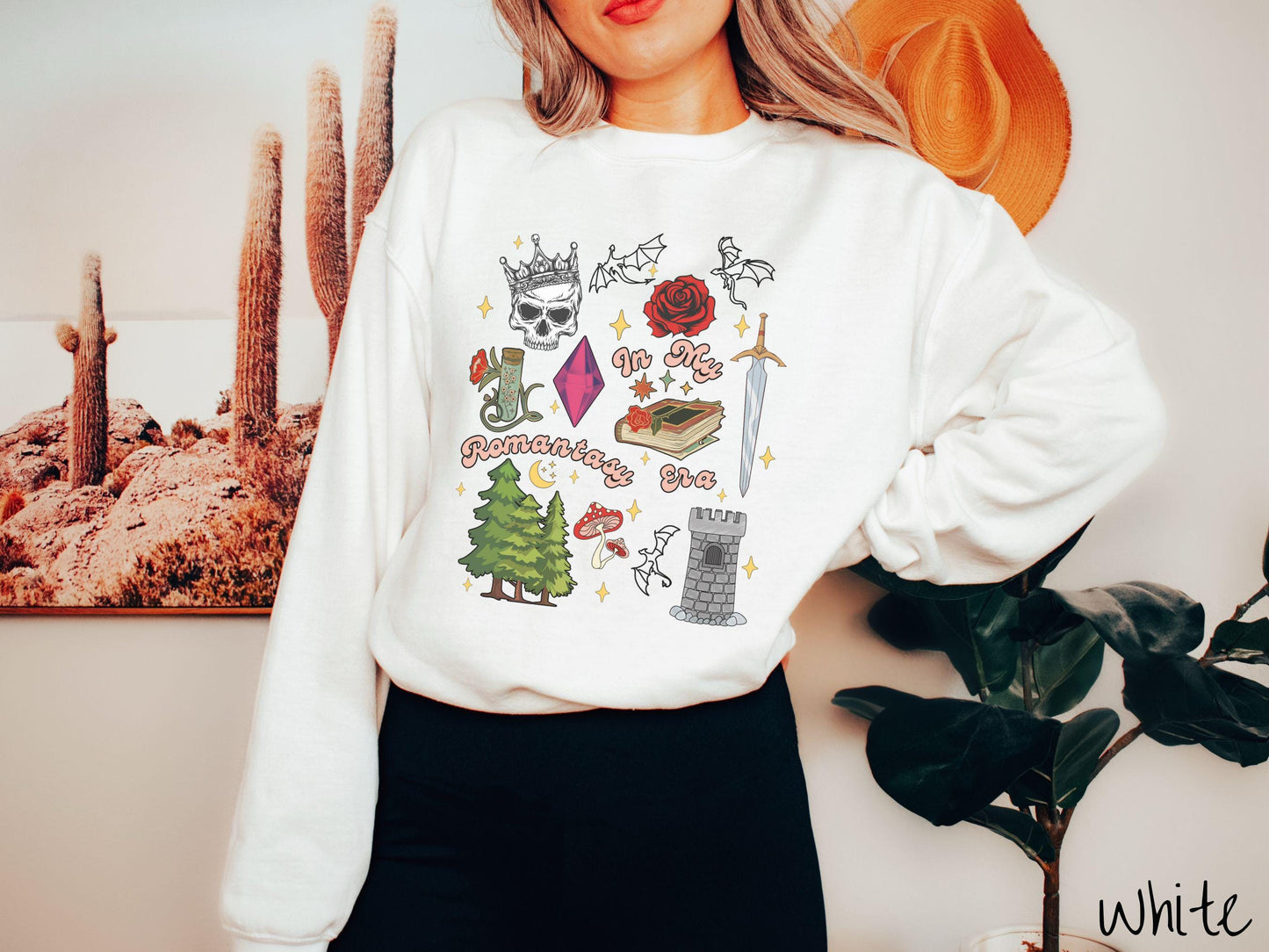 The In My Romantasy Era Sweatshirt, Fantasy Book Tee, Romantasy Gift T-Shirt, Bookish Dragon Tee, Fantasy World Tee