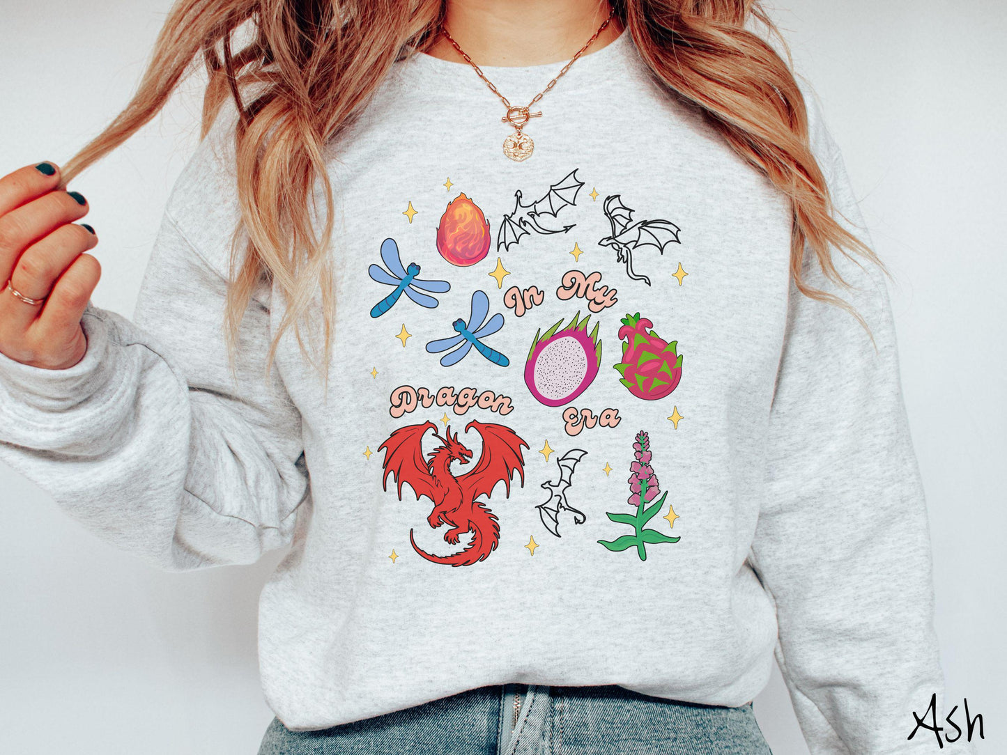 The In My Dragon Era Sweatshirt, Fantasy Book Tee, Romantasy Gift T-Shirt, Bookish Dragon Tee, Dragon Pun Tee
