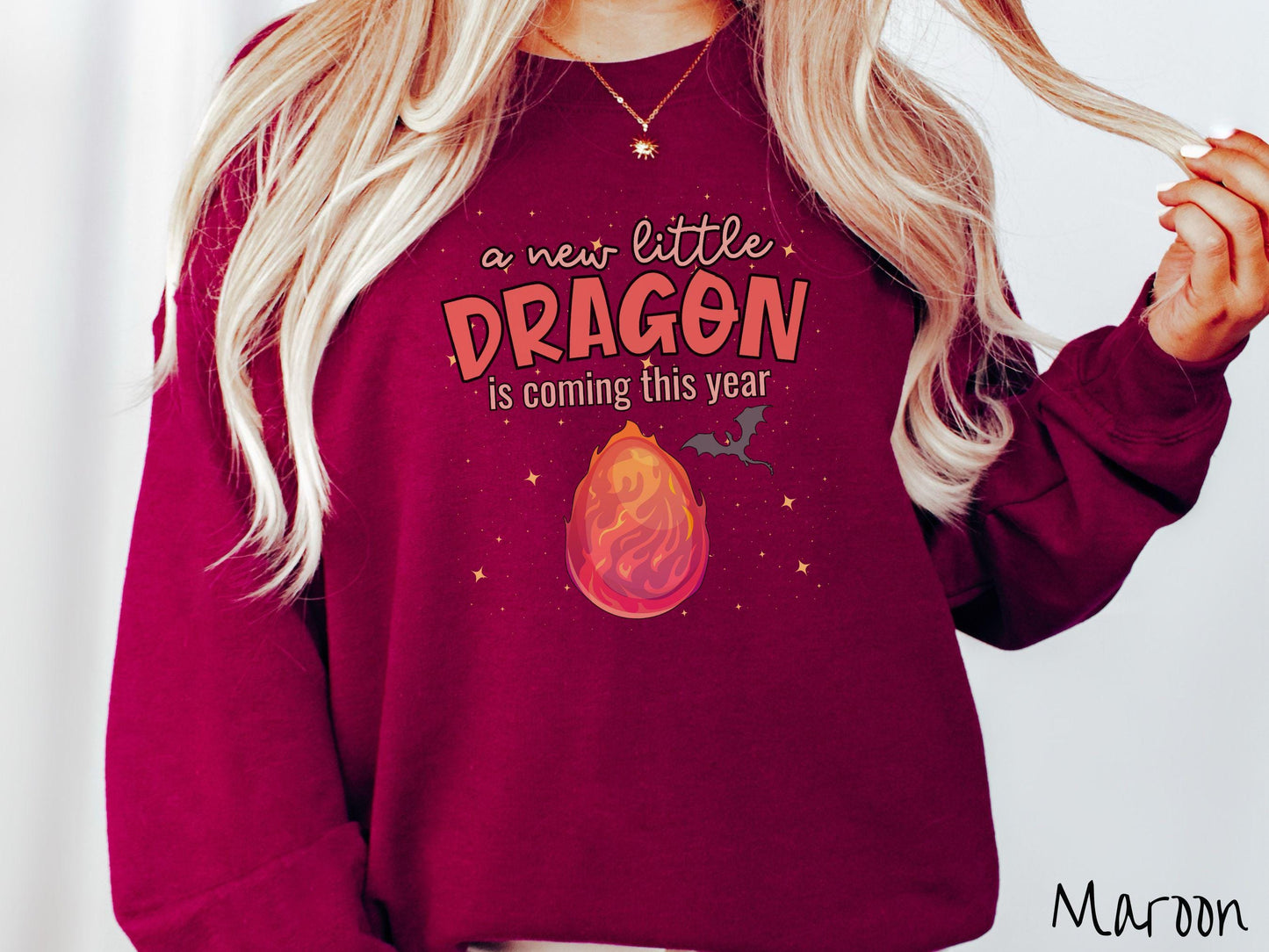 The Dragon Fantasy Pregnancy Announcement Sweatshirt, Fantasy Book Mom to Be Tee, Romantasy Expecting T-Shirt, Bookish Dragon Tee