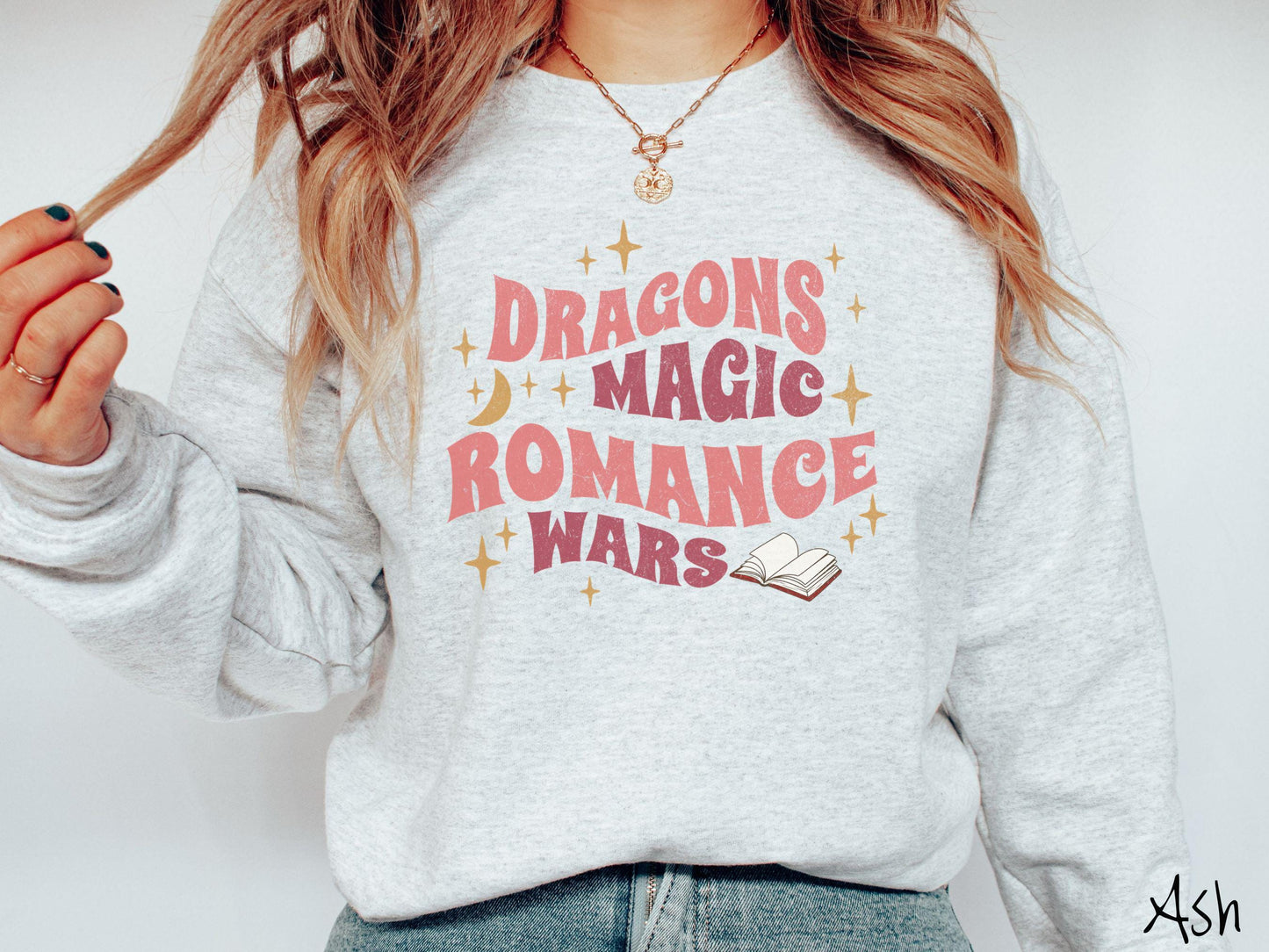 The Dragons Magic Romance Wars Sweatshirt, Fantasy Book Tee, Romantasy Gift T-Shirt, Bookish Dragon Tee, Dragon Pun Tee