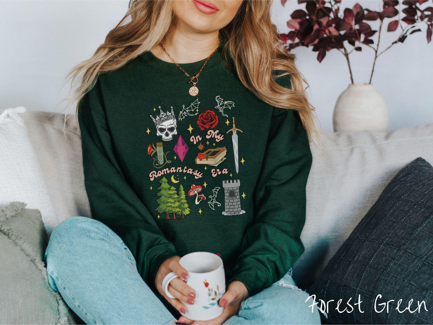 The In My Romantasy Era Sweatshirt, Fantasy Book Tee, Romantasy Gift T-Shirt, Bookish Dragon Tee, Fantasy World Tee