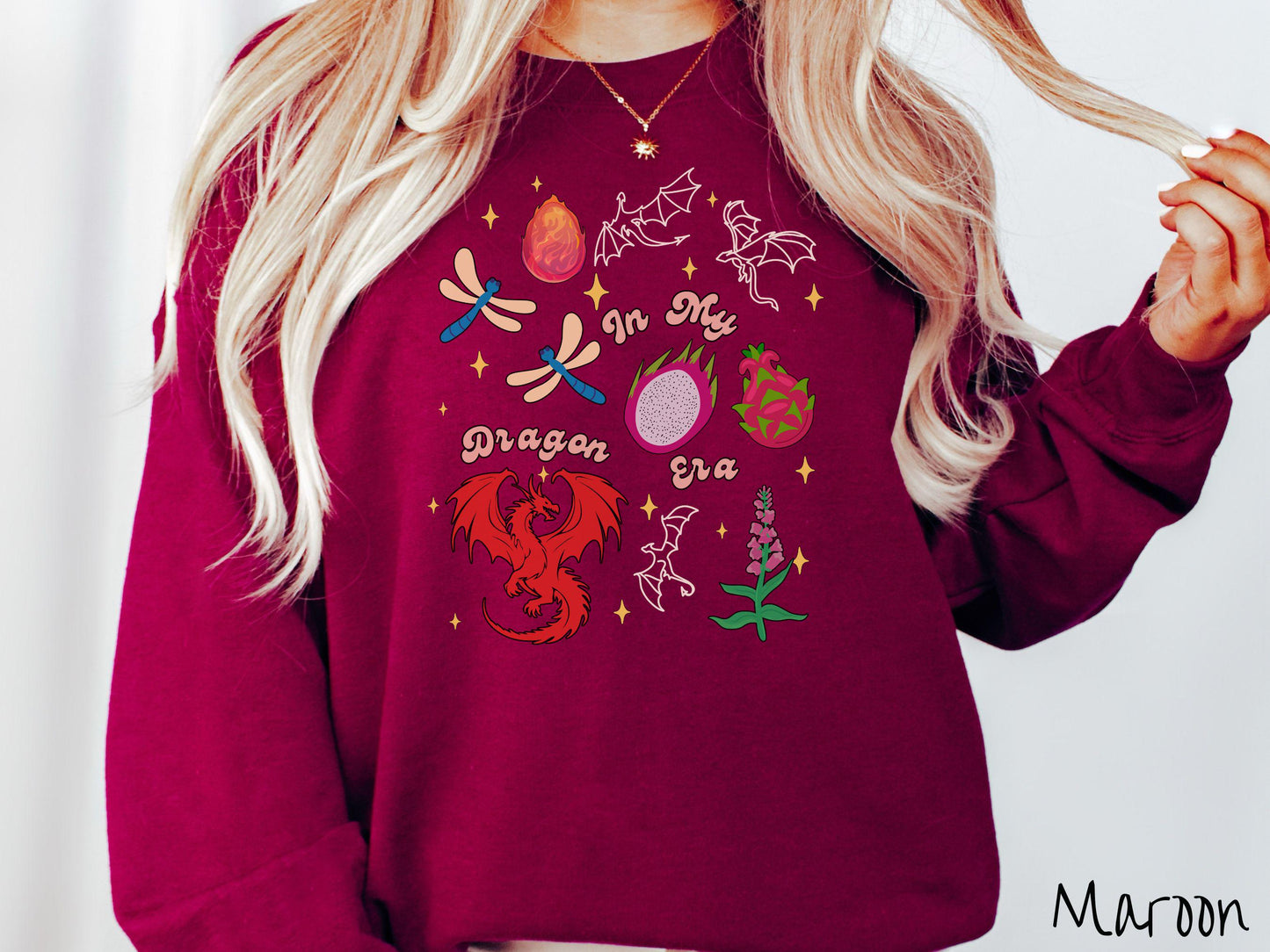 The In My Dragon Era Sweatshirt, Fantasy Book Tee, Romantasy Gift T-Shirt, Bookish Dragon Tee, Dragon Pun Tee