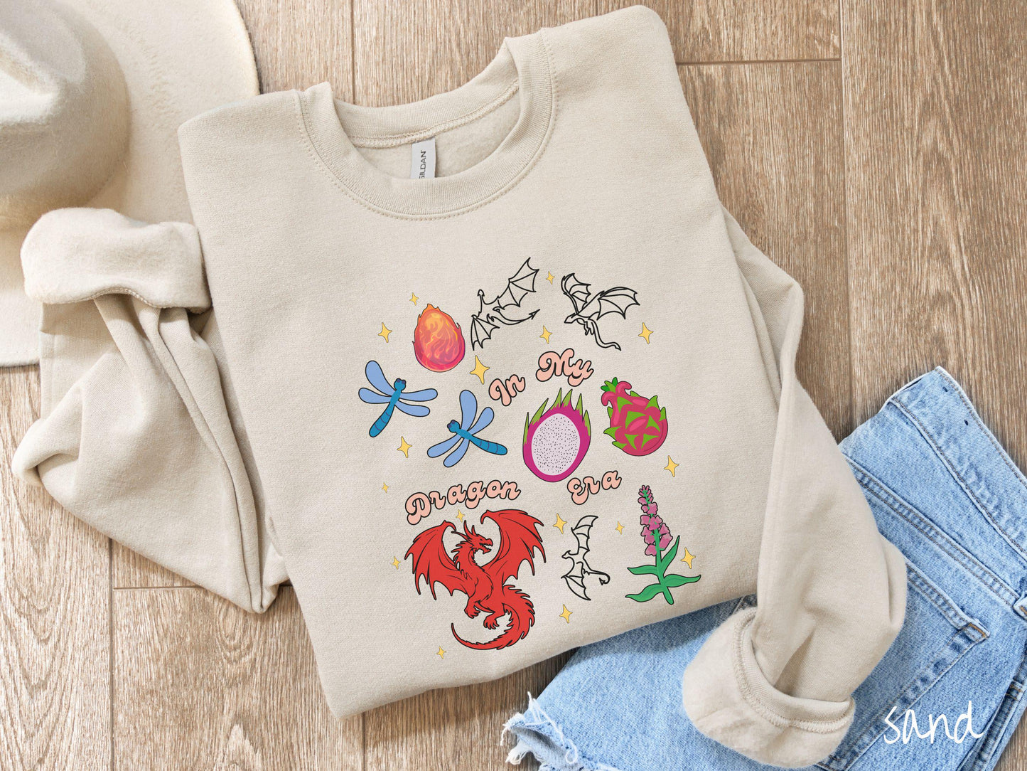 The In My Dragon Era Sweatshirt, Fantasy Book Tee, Romantasy Gift T-Shirt, Bookish Dragon Tee, Dragon Pun Tee