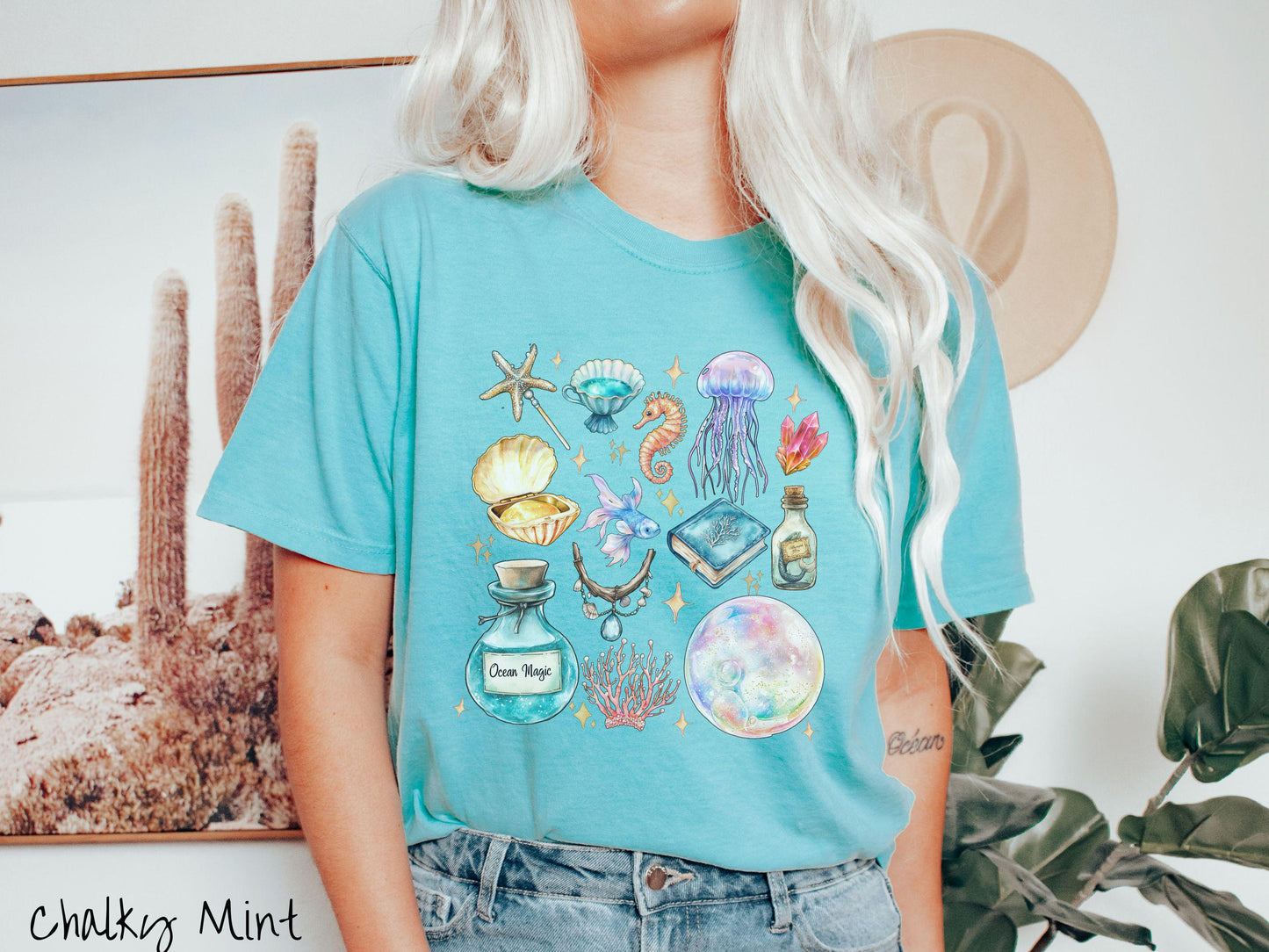The Magical Mermaid Siren Comfort Colors Shirt, Nautical Tee-shirt, Mermaid Potion, Summer Gift, Magic Mermaids