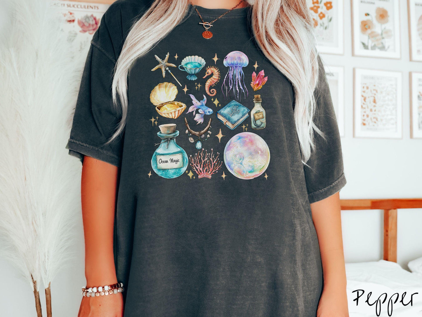 The Magical Mermaid Siren Comfort Colors Shirt, Nautical Tee-shirt, Mermaid Potion, Summer Gift, Magic Mermaids