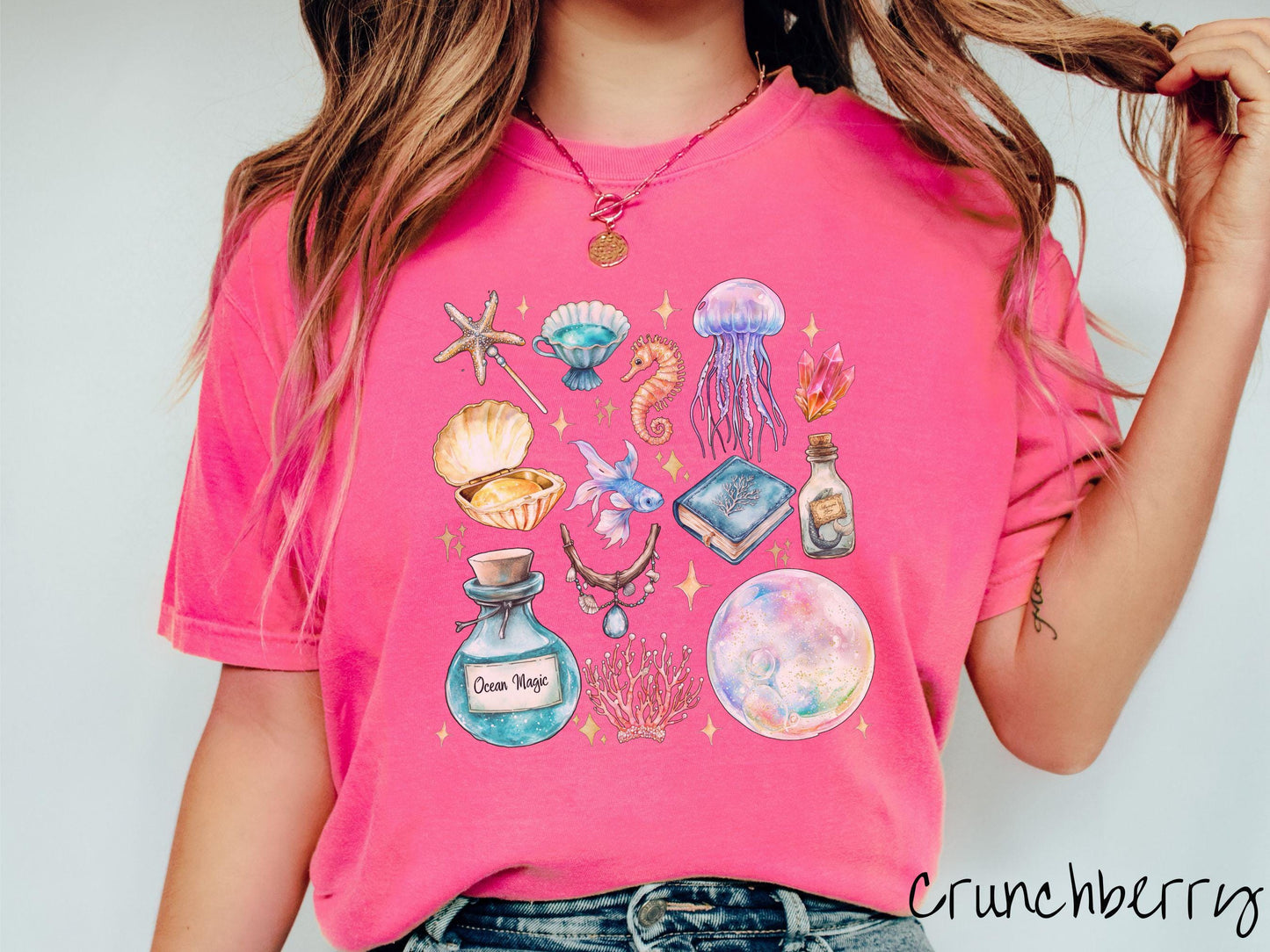 The Magical Mermaid Siren Comfort Colors Shirt, Nautical Tee-shirt, Mermaid Potion, Summer Gift, Magic Mermaids