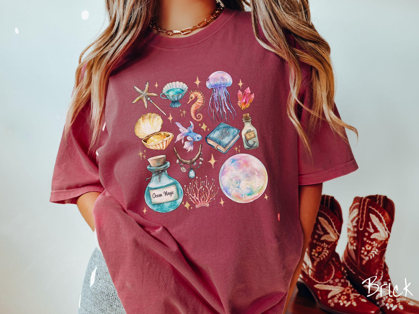 The Magical Mermaid Siren Comfort Colors Shirt, Nautical Tee-shirt, Mermaid Potion, Summer Gift, Magic Mermaids