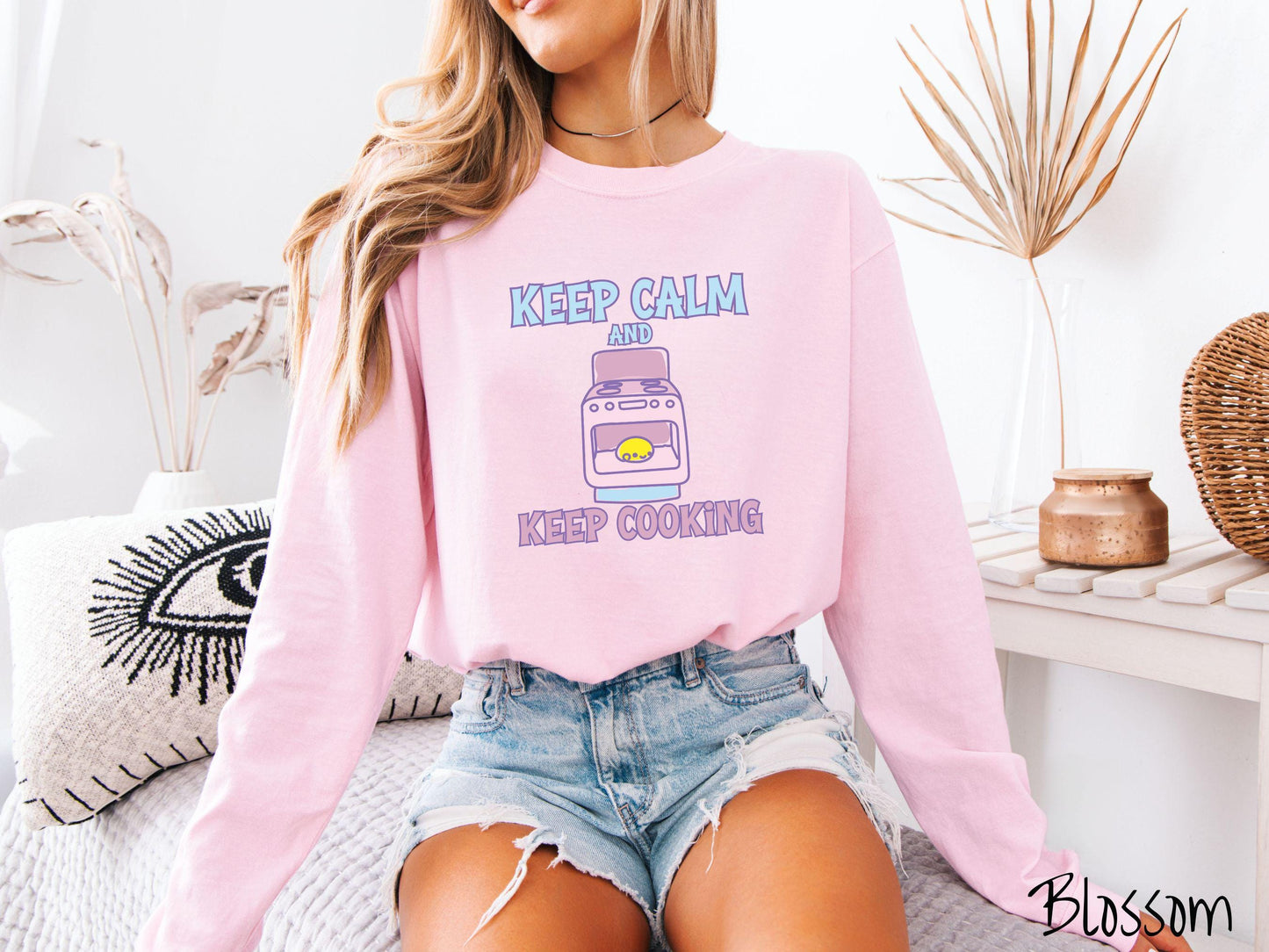 The Retro Bun In The Oven Comfort Colors Long Sleeve Shirt, Gift This Colorful Pregnancy Shirt to your Friends!