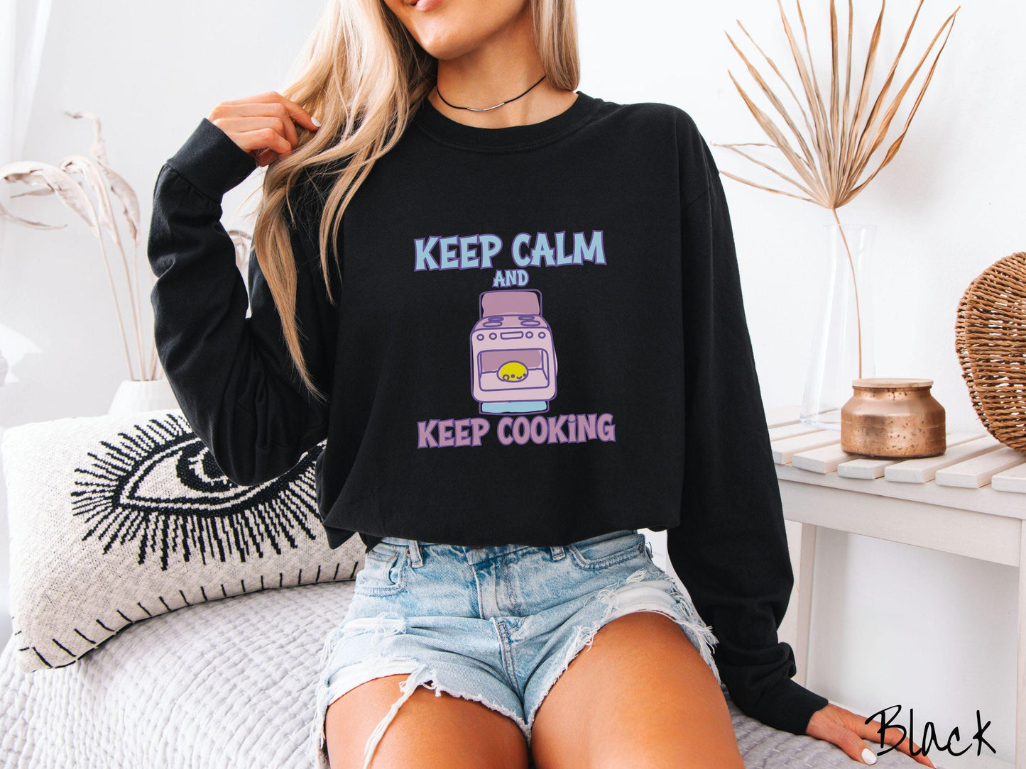 The Retro Bun In The Oven Comfort Colors Long Sleeve Shirt, Gift This Colorful Pregnancy Shirt to your Friends!