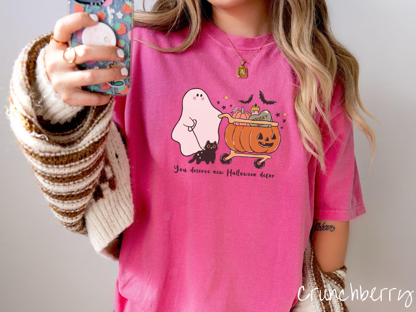 The You Deserve New Halloween Decor Comfort Colors Shirt, Vintage Halloween Shirt, Cute Spooky Tee, Halloween Gift, Retro Halloween