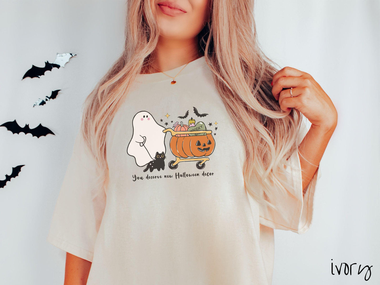 The You Deserve New Halloween Decor Comfort Colors Shirt, Vintage Halloween Shirt, Cute Spooky Tee, Halloween Gift, Retro Halloween