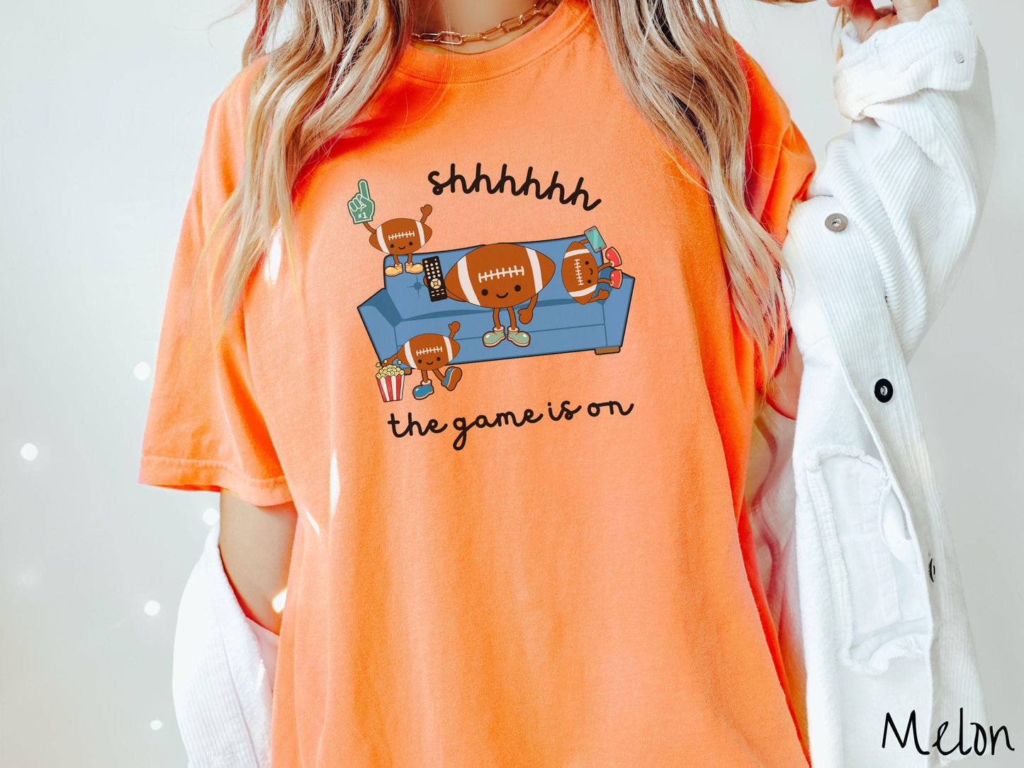 The Funny Parent Football Game Comfort Colors Shirt, Gameday Football Tee, Football pun joke shirt