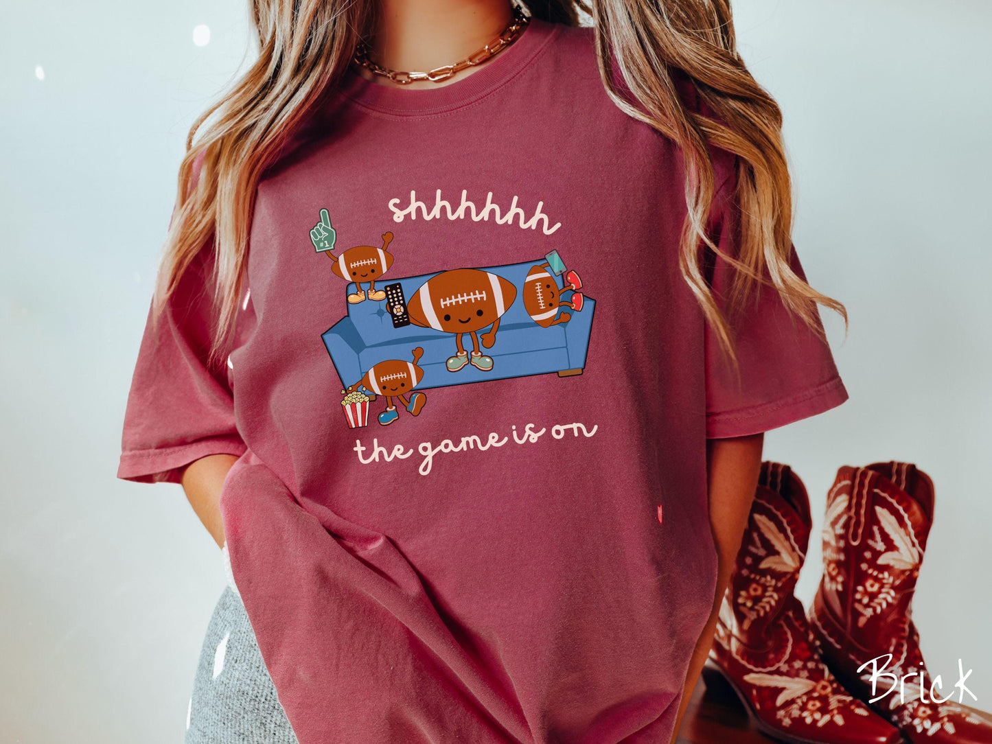 The Funny Parent Football Game Comfort Colors Shirt, Gameday Football Tee, Football pun joke shirt