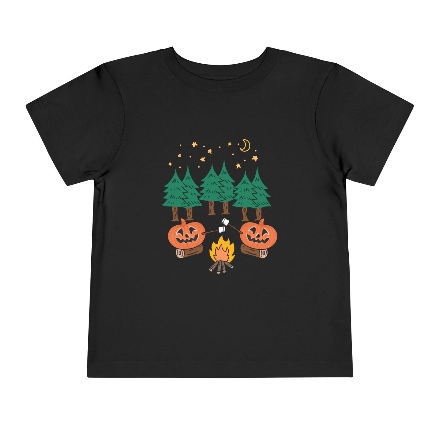 Autumn Adventure Toddler Tee | Cute Halloween Forest Design, Kids Halloween Shirt, Pumpkin Tee, Cozy Fall T-Shirt, Kid's Halloween Wear