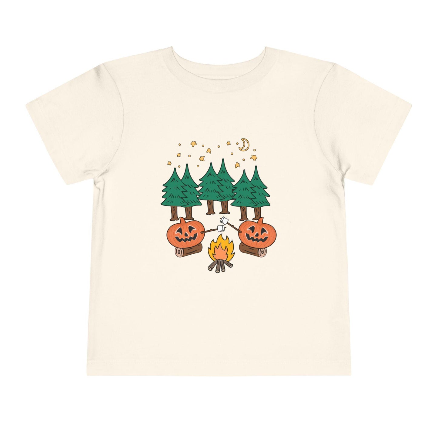 Autumn Adventure Toddler Tee | Cute Halloween Forest Design, Kids Halloween Shirt, Pumpkin Tee, Cozy Fall T-Shirt, Kid's Halloween Wear