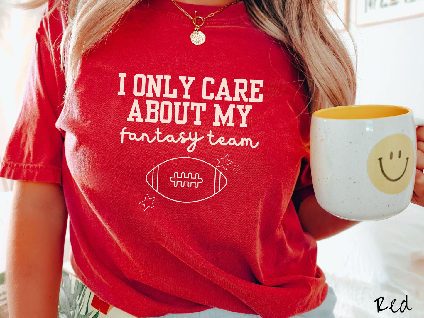 The Fantasy Football Team Comfort Colors Shirt, Gameday Football Tee, Sports Fan Shirt, Casual Sports Night Top, Weekend Apparel