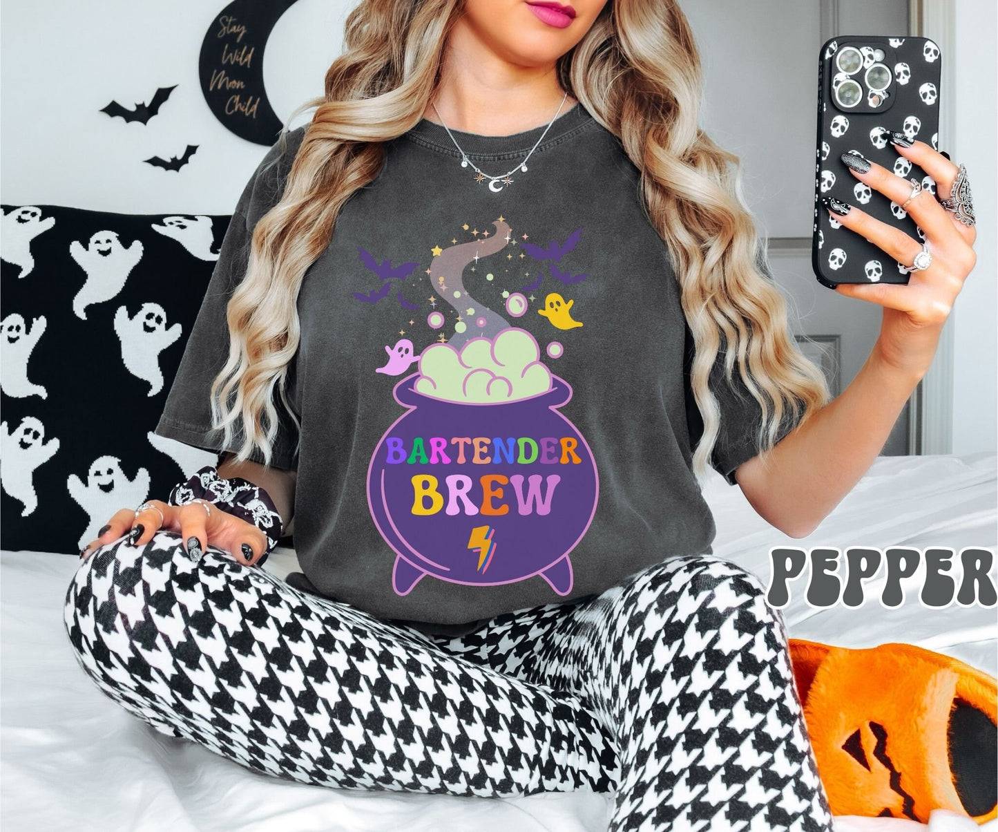 Comfort Colors Shirt, Bartender Shirt, Halloween Bartender Shirt, Halloween Shirt, Quirky Halloween Shirt, Witch Brew, Witch Bartender