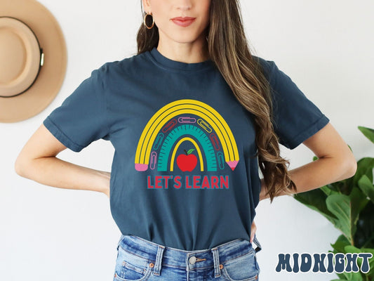 The Let's Learn Teacher Shirt, Gift This to Your Favorite Difference Maker!