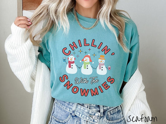 Comfort Colors Shirt, Funny Snowman Shirt, Snowmies Tee, Christmas Coffee Shirt, Winter Coffee Cute Tee, Gift for Coffee Lover, Cozy Holiday