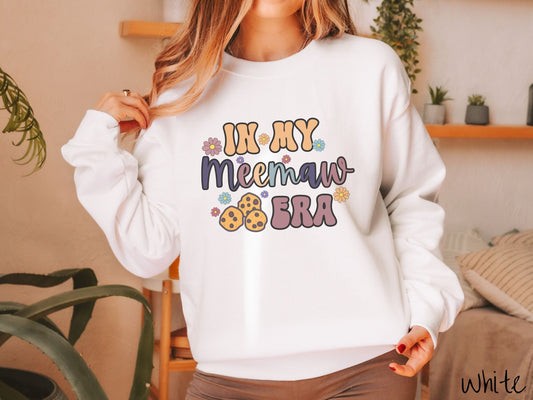 In My Meemaw Era Sweatshirt, Gift for Grandma