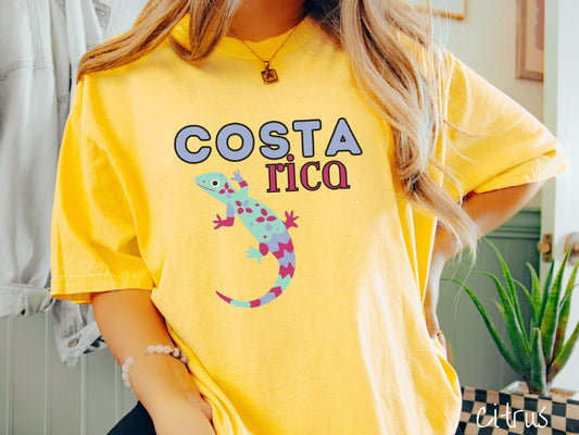 The Costa Rican Lizard Shirt, Gift For Reptile and Central America Lovers Alike!