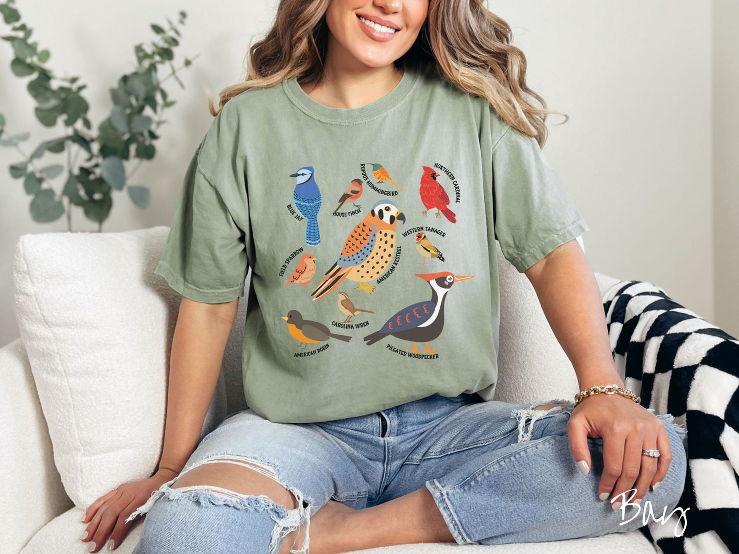 The Bird Species Comfort Colors Shirt, Gift this Birding T-Shirt to your Birdwatching Friends!