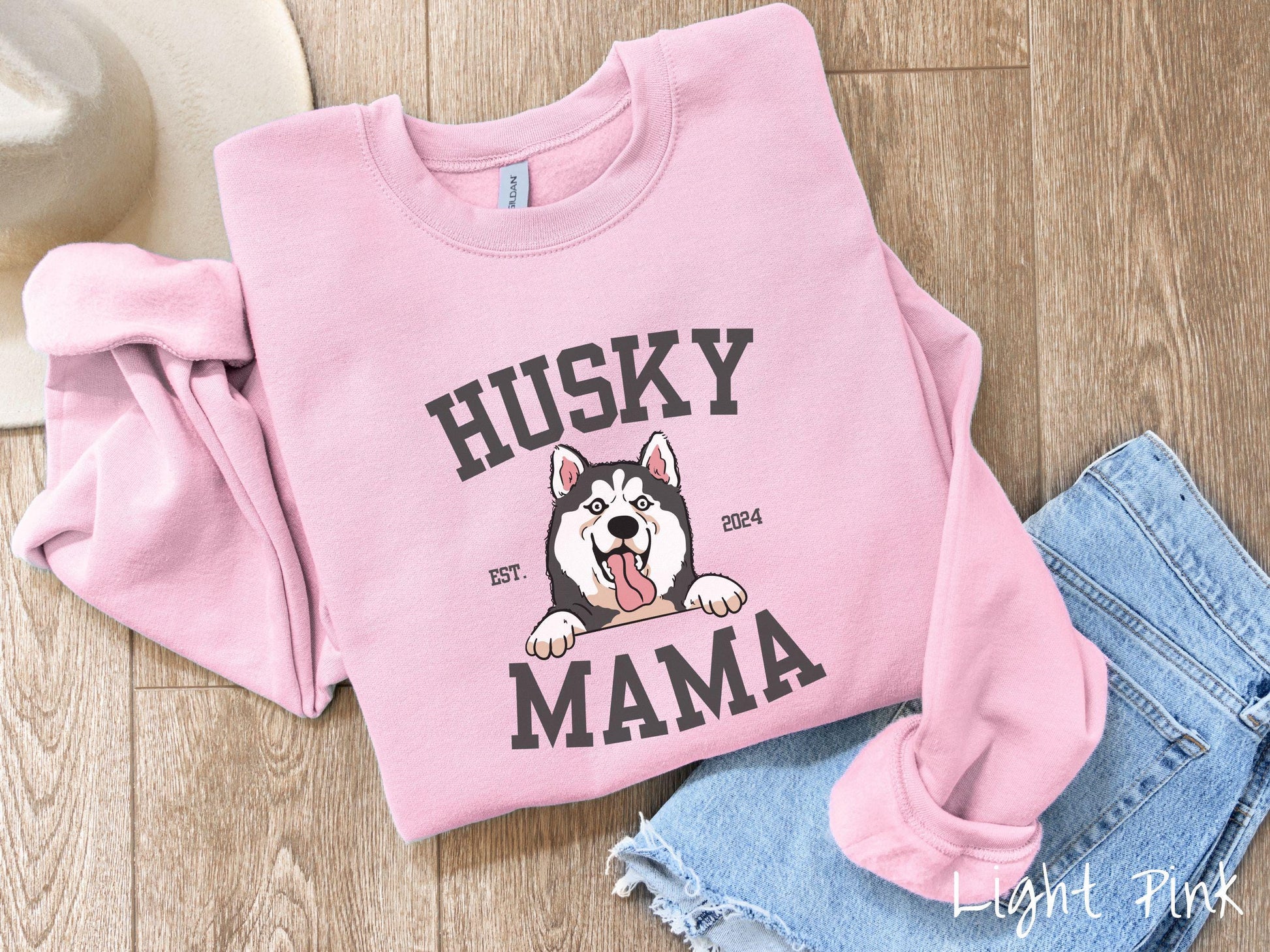 The Gildan Husky Mama Sweatshirt, Gift This Husky Lover Sweatshirt to the Dog Loving Friend in Your Life!