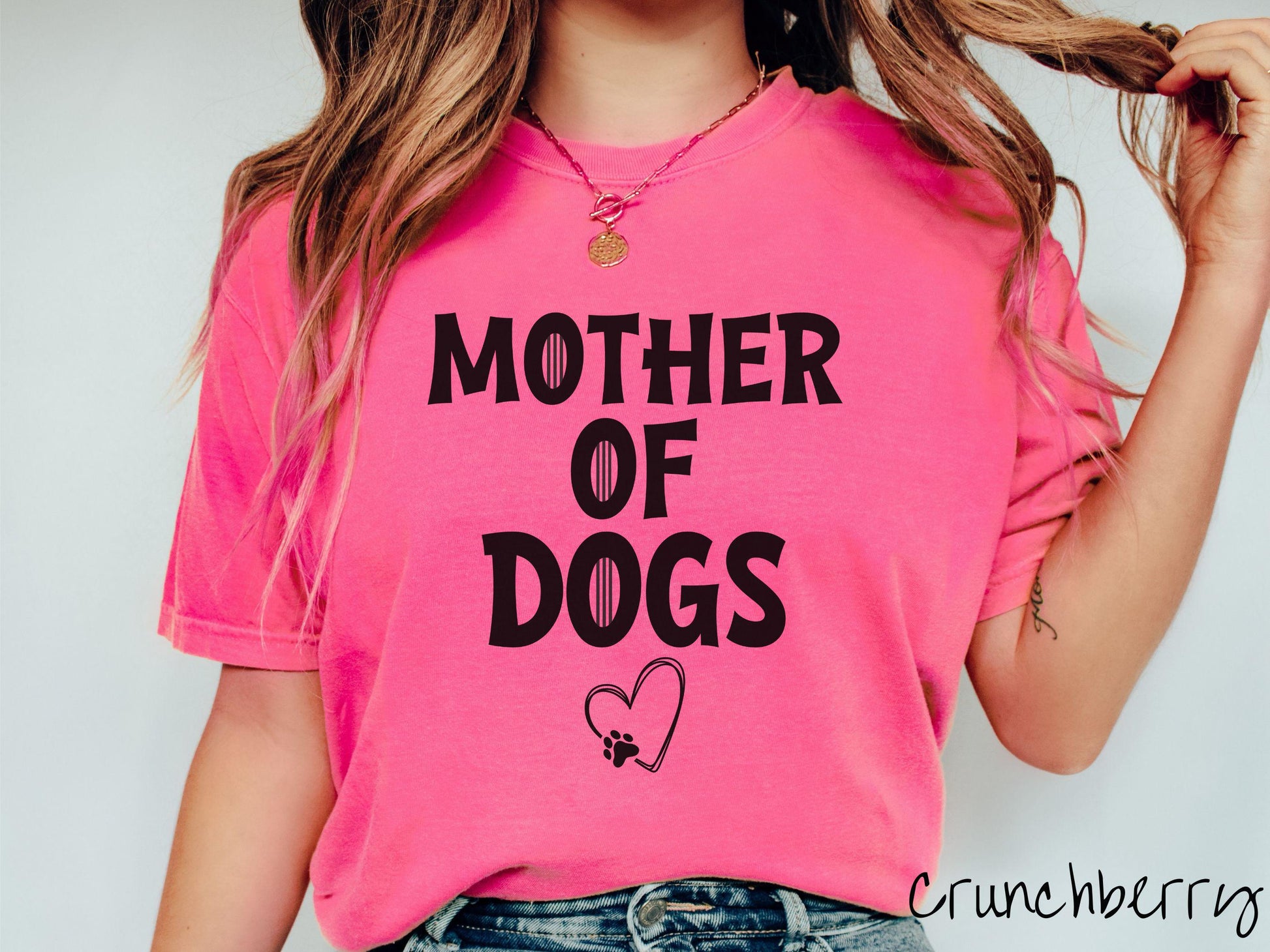 The Mother of Dogs Comfort Colors Tee-shirt, Gift This Motherly Dog T-shirt to the Dog Loving Mama in Your Life!