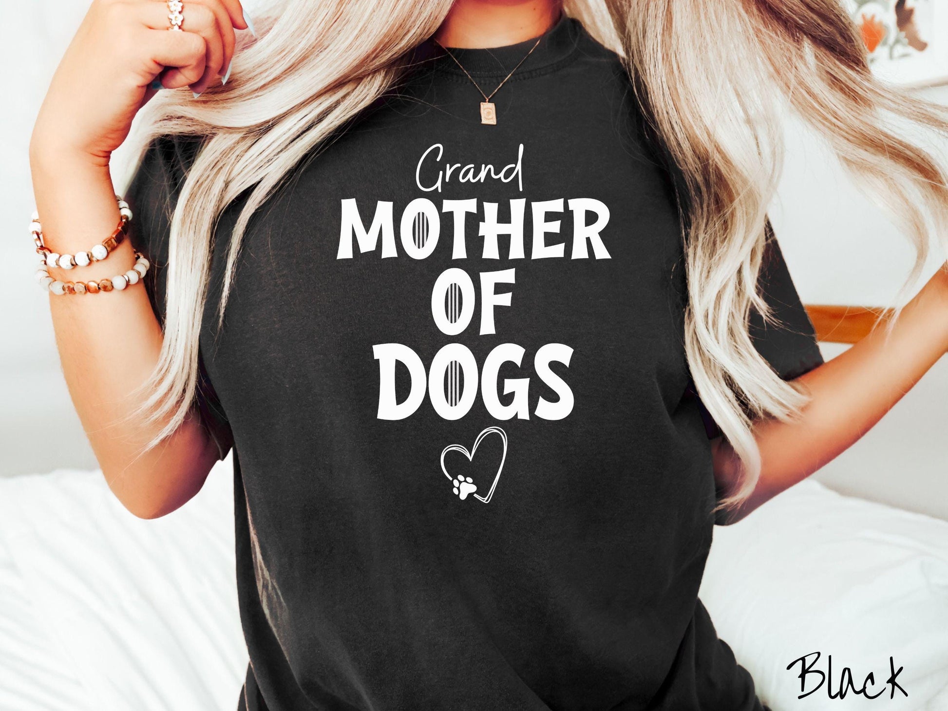 The Grand Mother of Dogs Comfort Colors Tee-shirt, Gift This Motherly Dog T-shirt to the Dog Loving Grandma in Your Life!