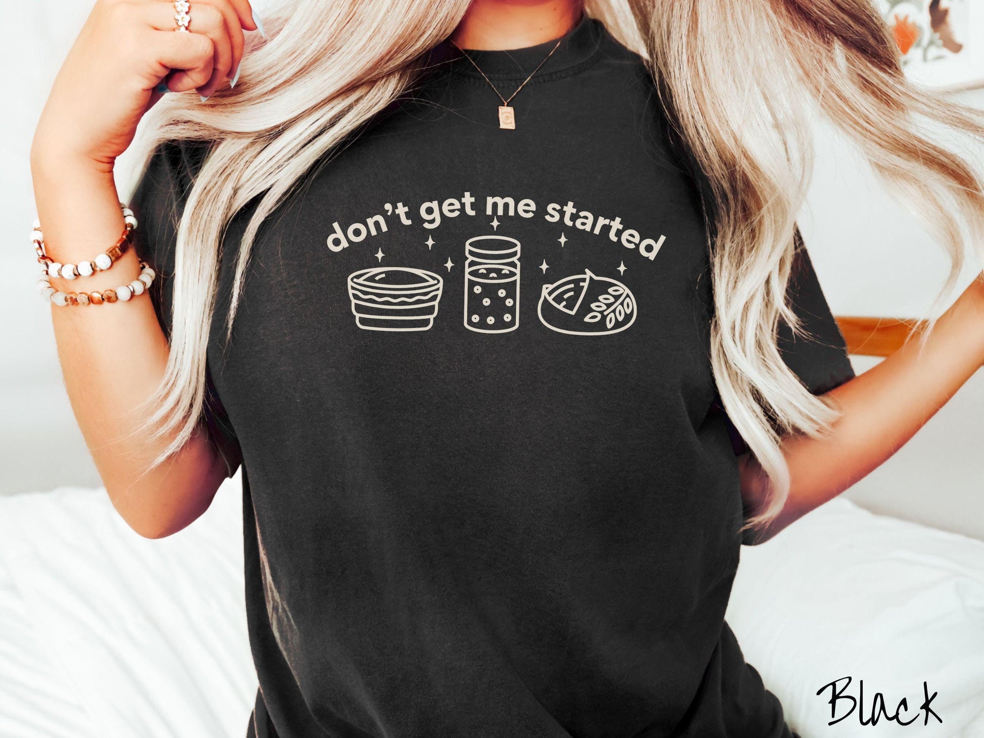 Don't Get Me Started Sourdough Comfort Colors Shirt, Pun Sourdough Tee, Bread Maker Gift T-Shirt, Funny Baking Tee, Homesteading Shirt