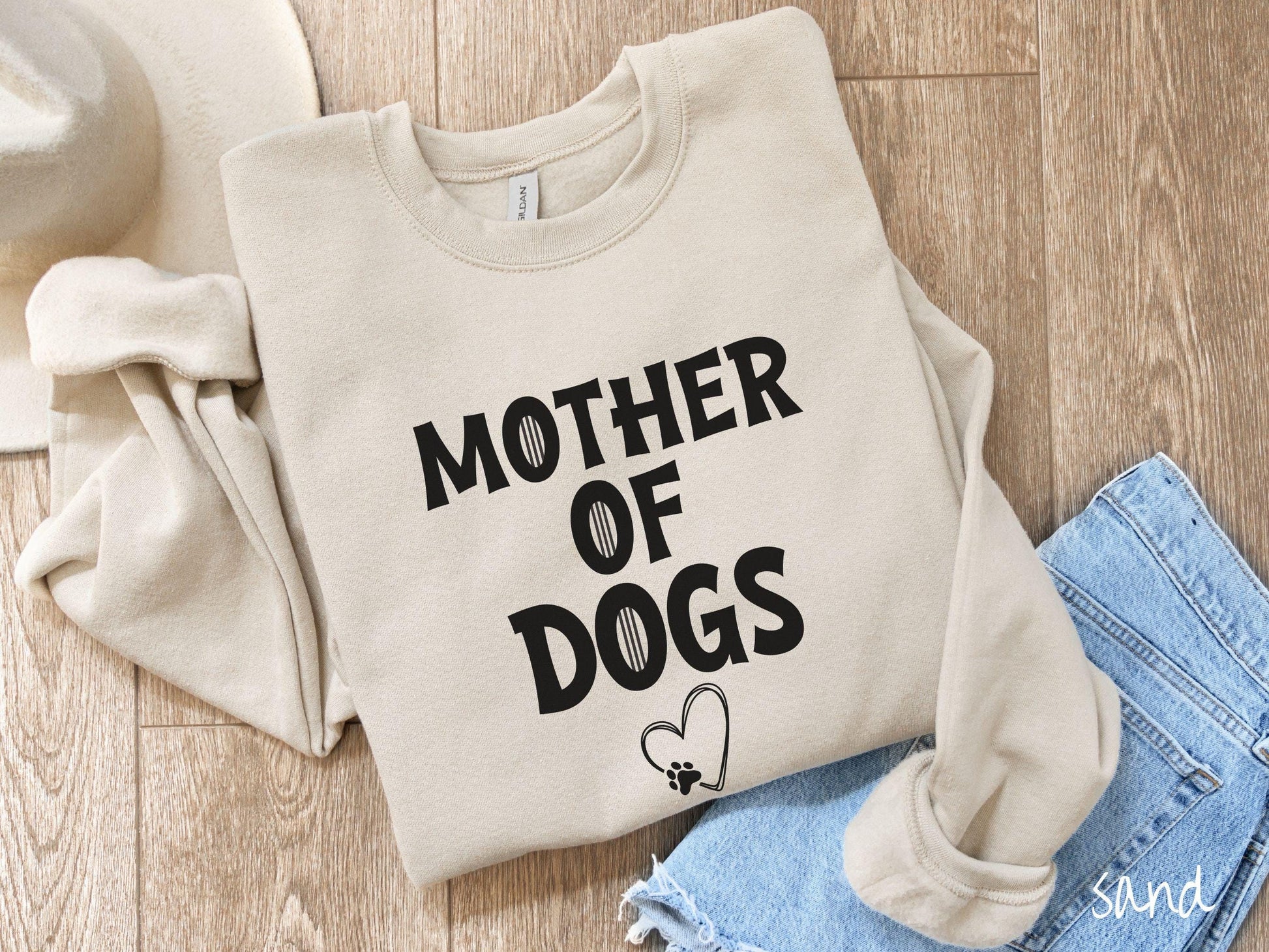 The Mother of Dogs Gildan Sweatshirt, Gift This Motherly Dog Sweatshirt to the Dog Loving Mama in Your Life!