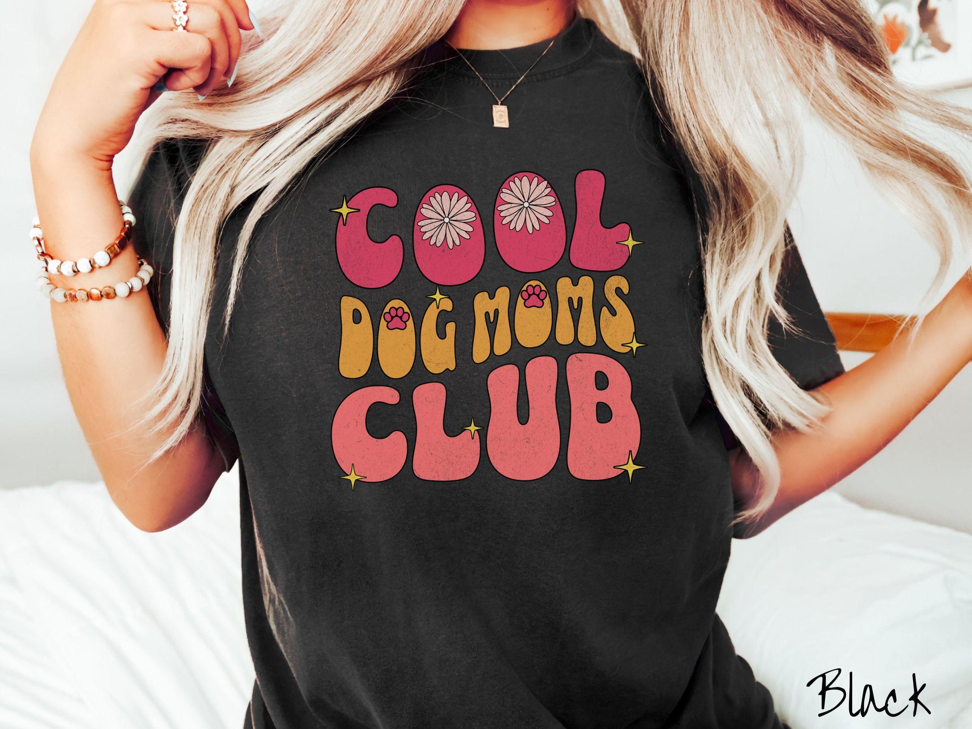 The Cool Dog Moms Club Comfort Colors Tee-shirt, Gift This Cool Mom Tee-shirt to the Dog Loving Mom in Your Life!