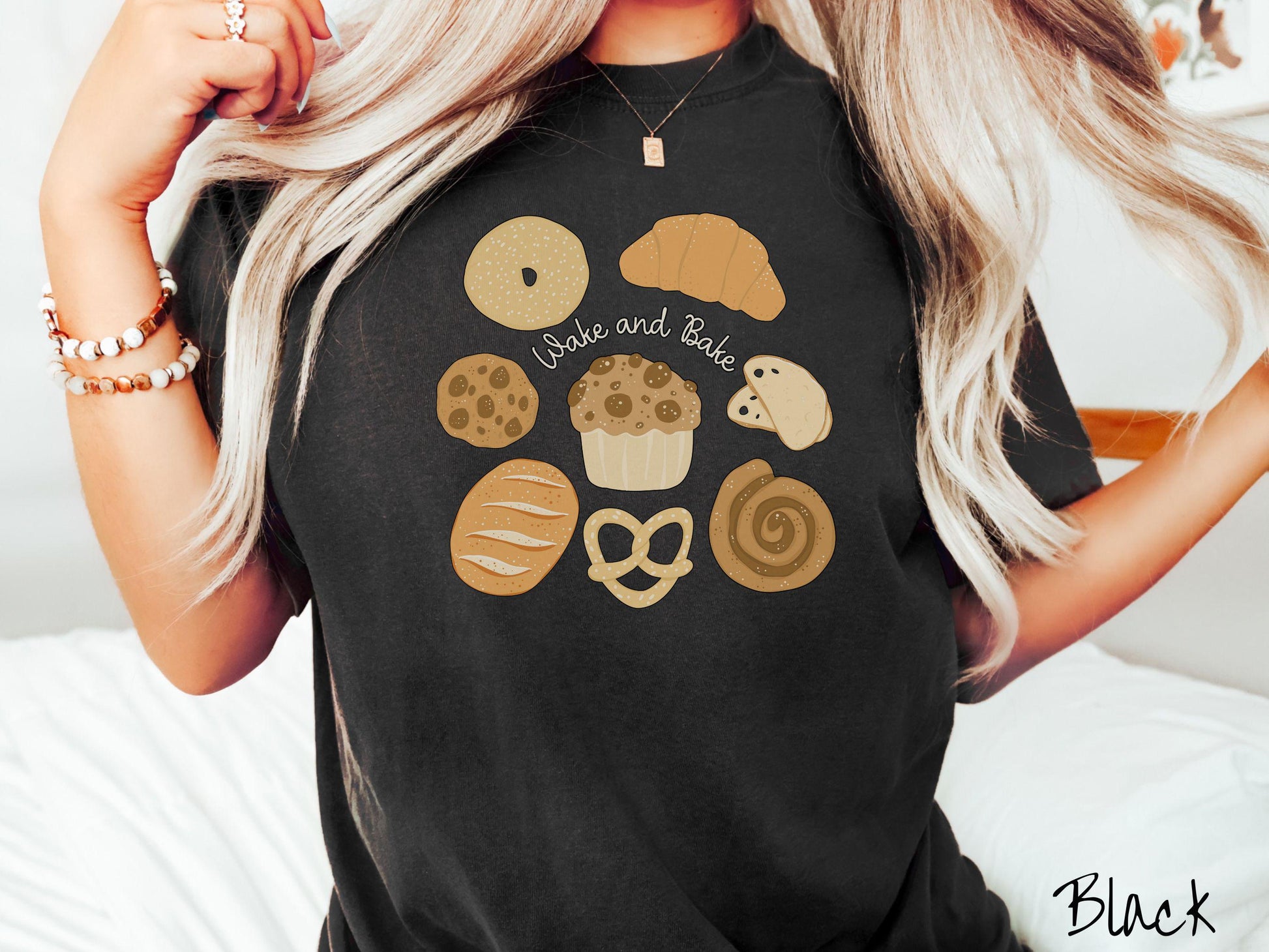 The Wake and Bake Sourdough Food Comfort Colors Shirt, Pun Sourdough Tee, Bread Maker Gift T-Shirt, Funny Baking Tee, Homesteading